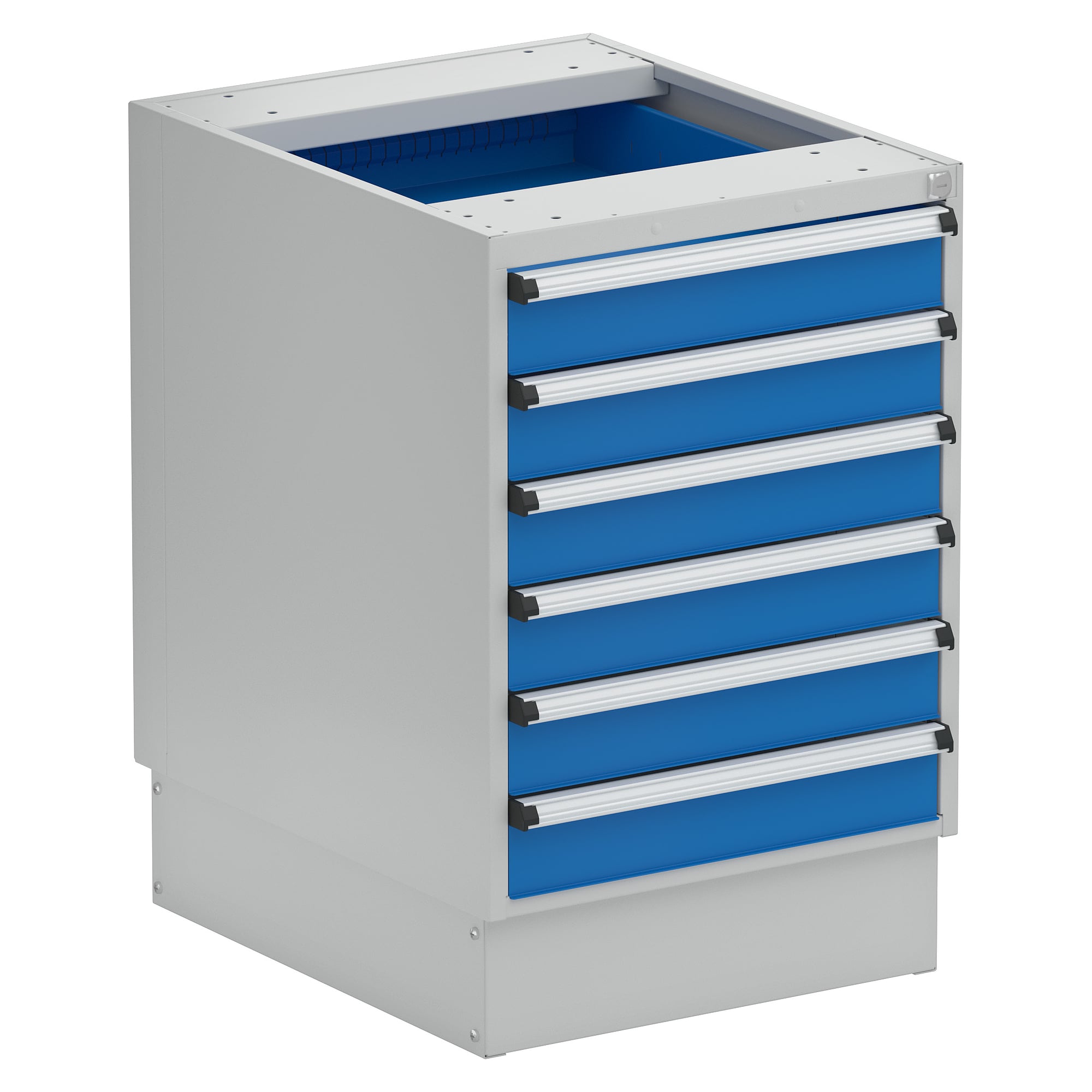 Bloc à tiroirs 53/66-8 sur socle, 6 tiroirs 6x100 mm - Treston 5366208-07
