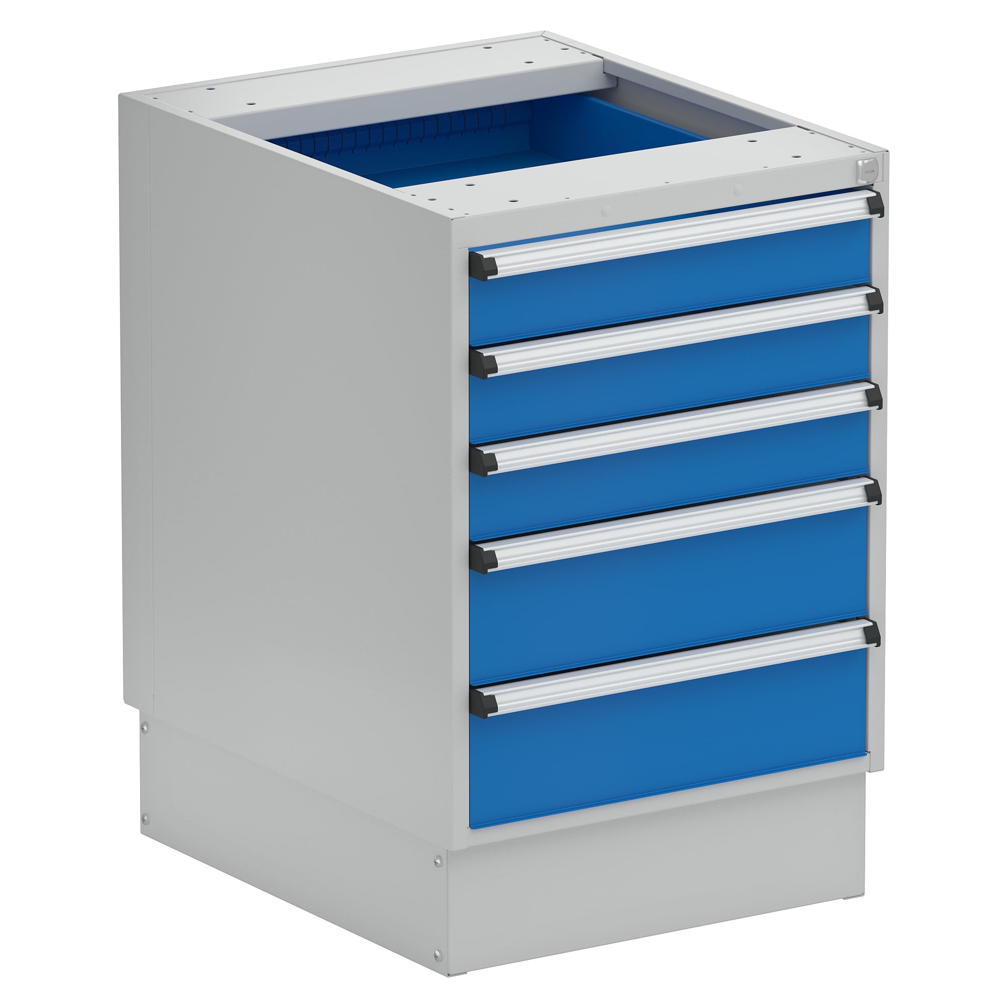 Bloc à tiroirs 53/66-9 sur socle, 5 tiroirs 3x100/2x150 mm - Treston 5366209-07