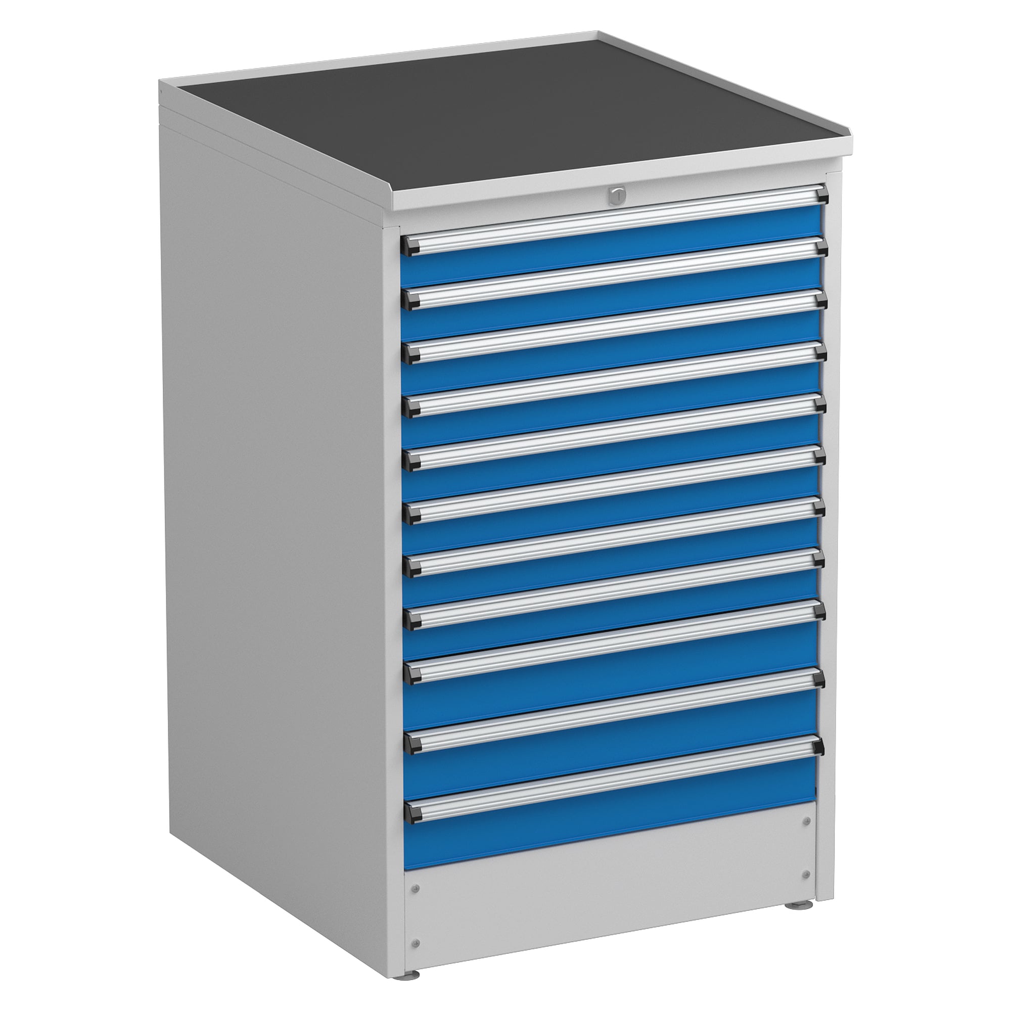 Drawer block 70/110-20 with 11 drawers, 714x715x1100 mm, blue - Treston 61307020