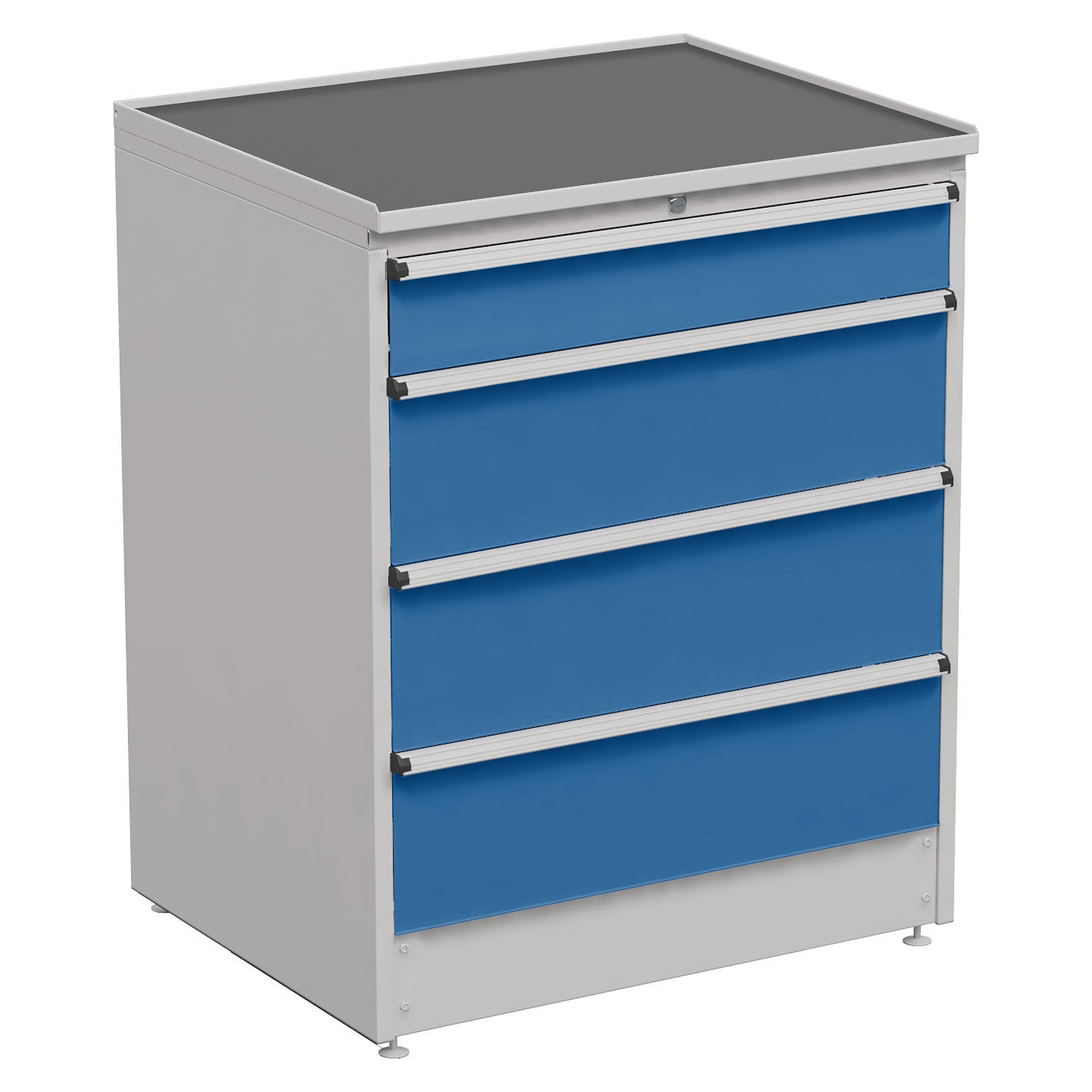 Drawer Block 90/110-21, 910x715x1100 mm, 4 Drawers, Blue - Treston 61407021