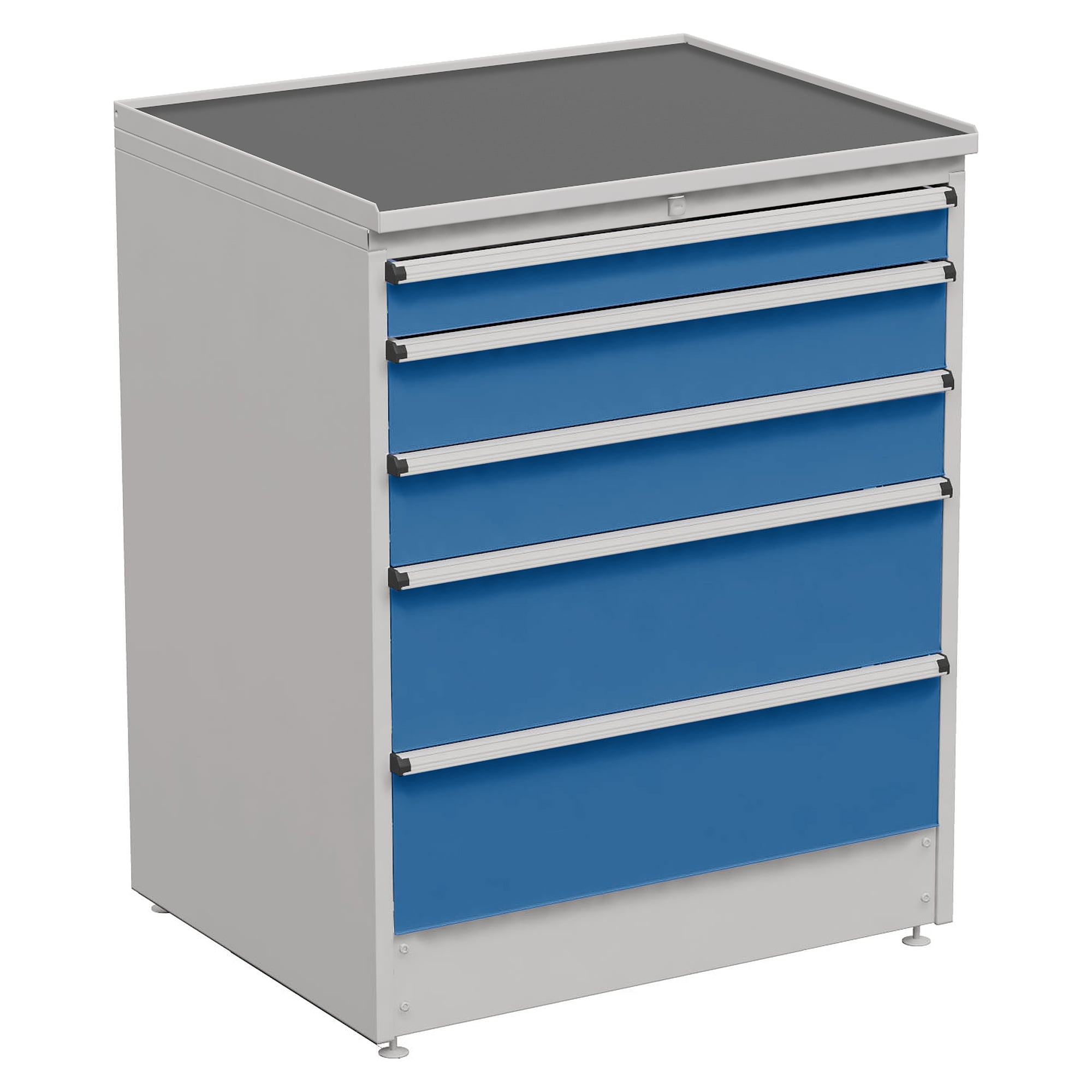 Drawer Block 90/110-33, 910x715x1100 mm, 5 Drawers, Blue - Treston 61407033