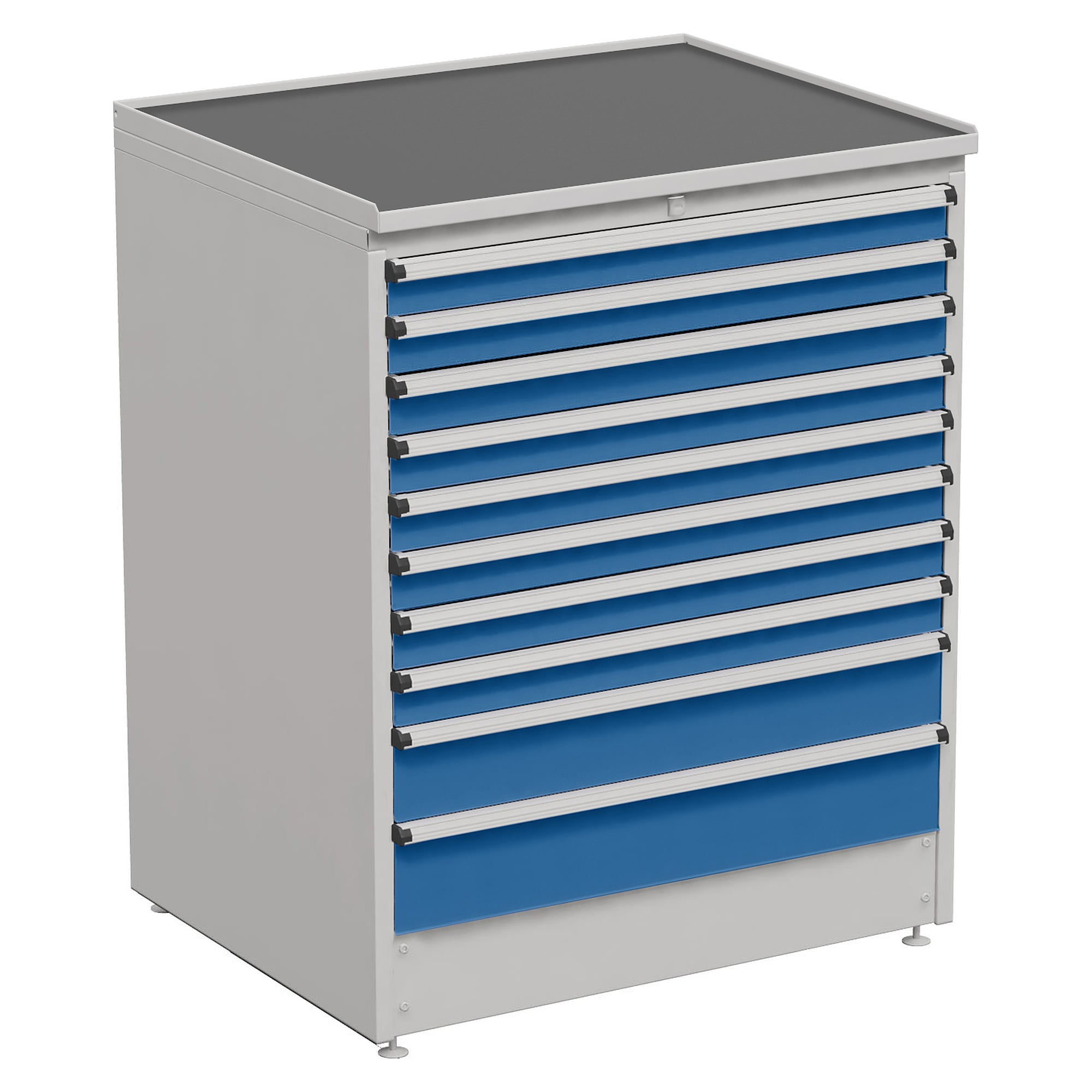 Drawer Block 90/110-46, 910x715x1100 mm, 10 Drawers, blue - Treston 61407046