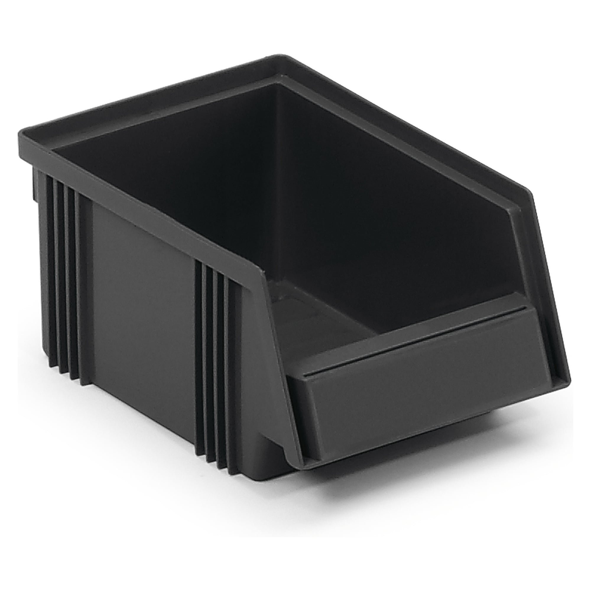 Stacking bin 105x165x75 mm, 0.6 l, black, ESD - Treston 1015-4ESD