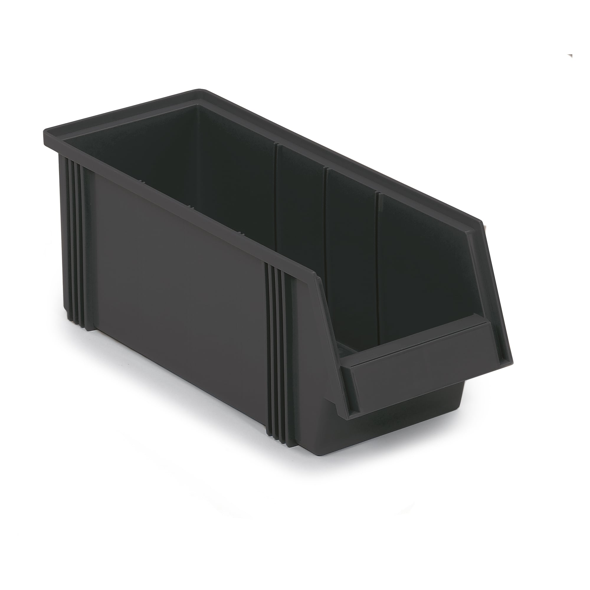 Sichtlagerkasten 186x500x182 mm, 9,6 l, ESD, schwarz - Treston 1950-4ESD