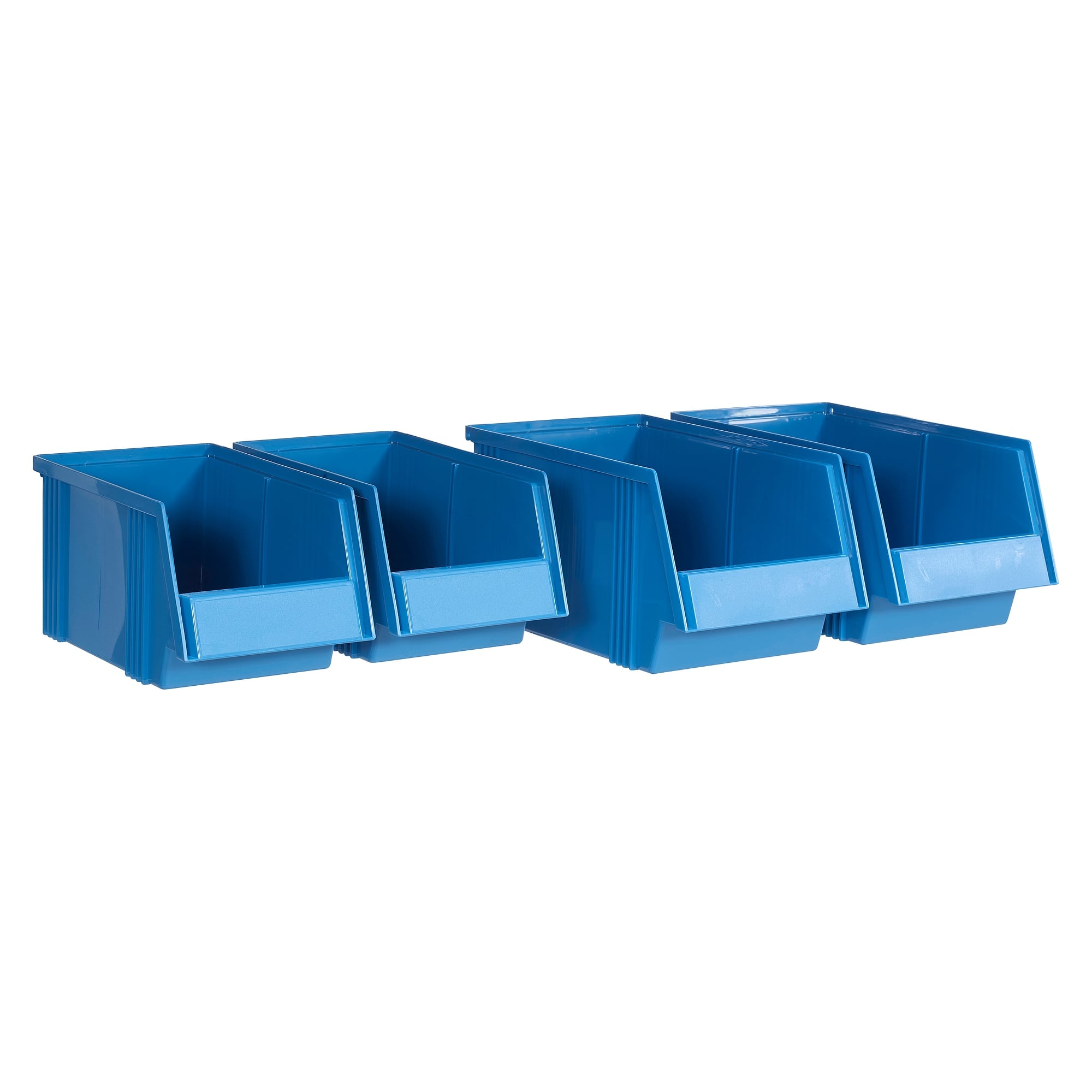 Set of 4 blue stacking bins (2x 1930-6, 2x 1525-6) - Treston SBS4