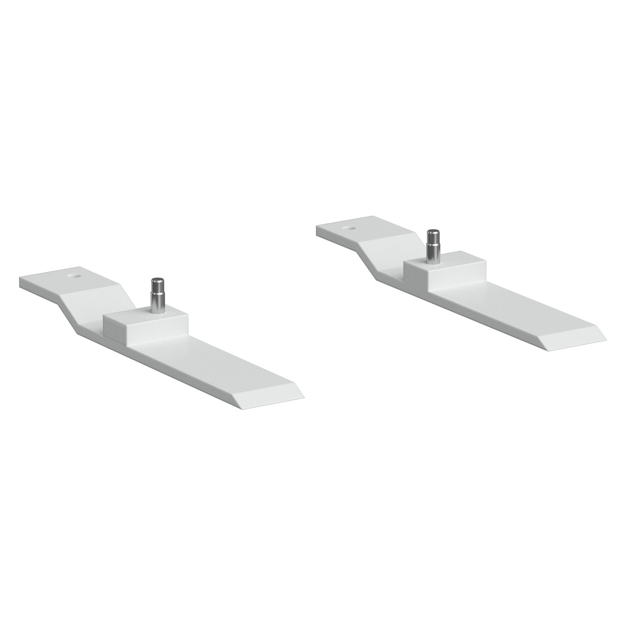 Pair of support feet for drawer block 80/200, grey - Treston 864730-49