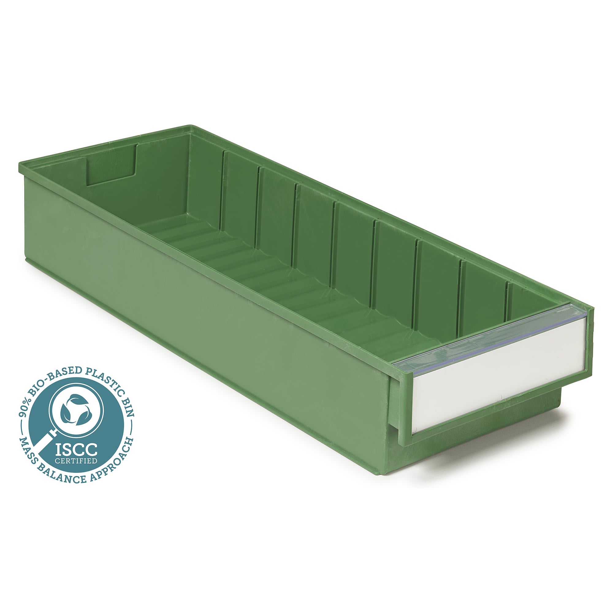 BiOX Schublade 186x500x82 mm, 5,3 l, waldgrün, Biokunststoff, 15 Stück - Treston 5020-7 BIOX