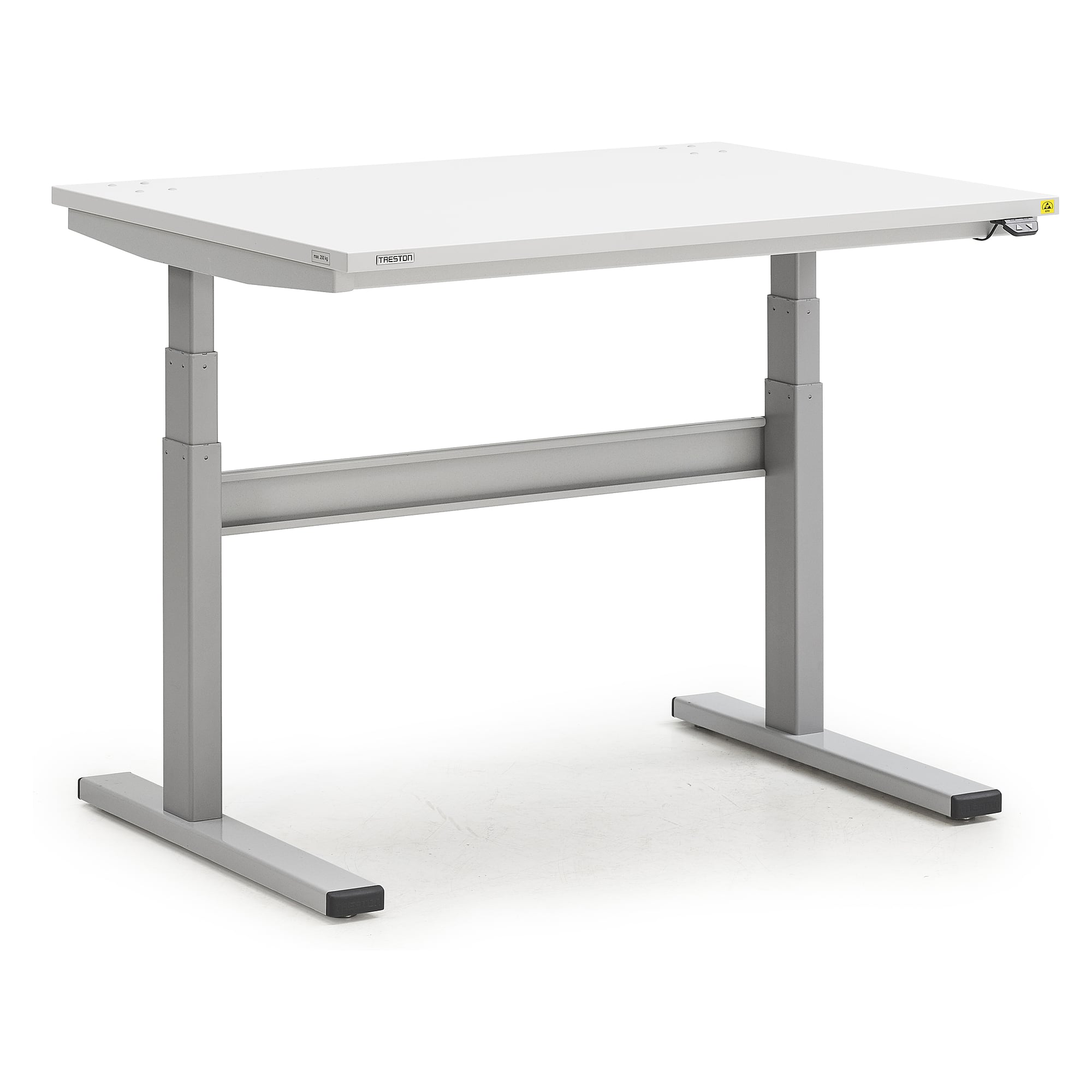 Établi industriel électrique ESD 1100x800 mm, réglable en hauteur 630-1270 mm - Treston TED811-49