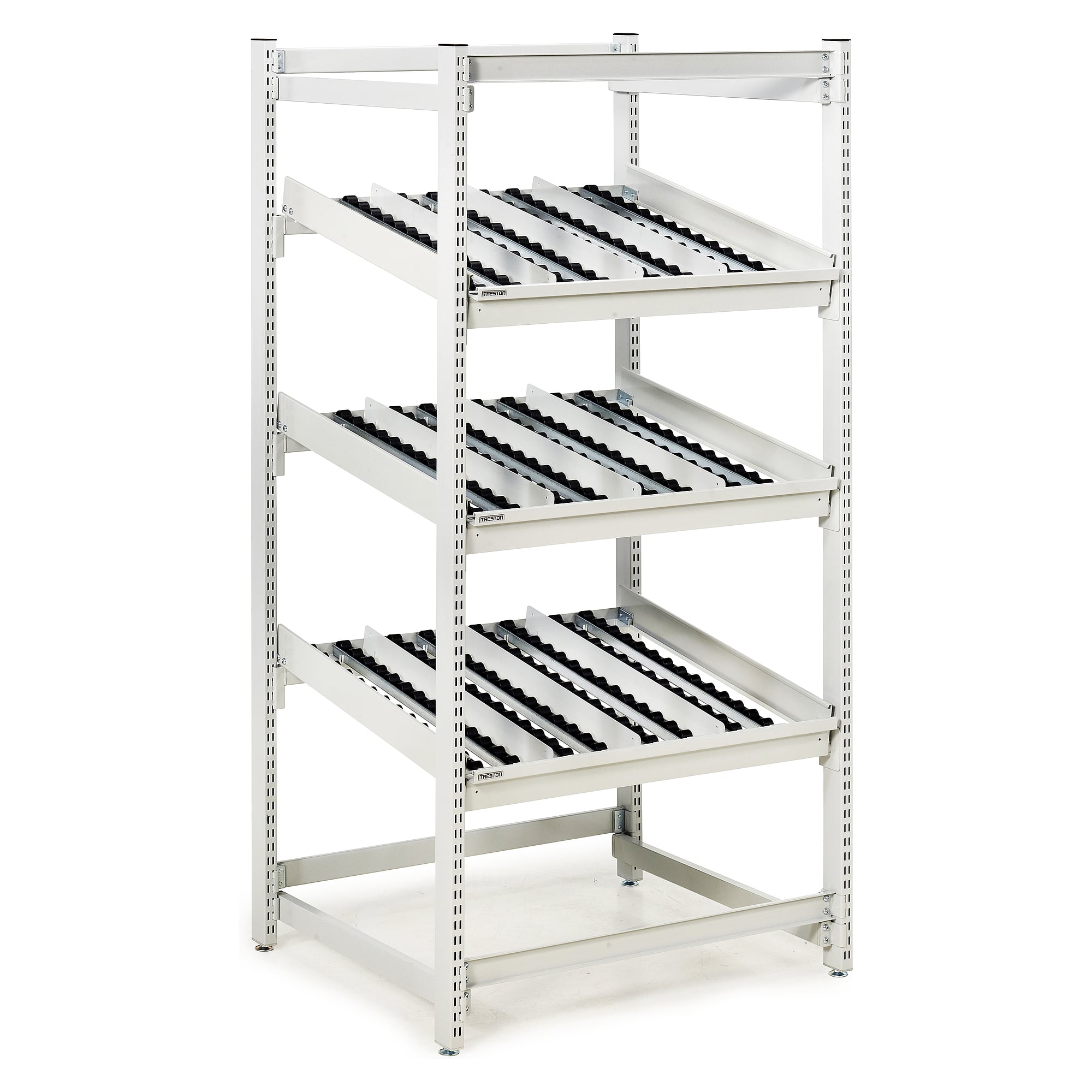 FiFo-Durchlaufregal Basismodul M900 ESD, 930x805x1860 mm - Treston TFR900-49