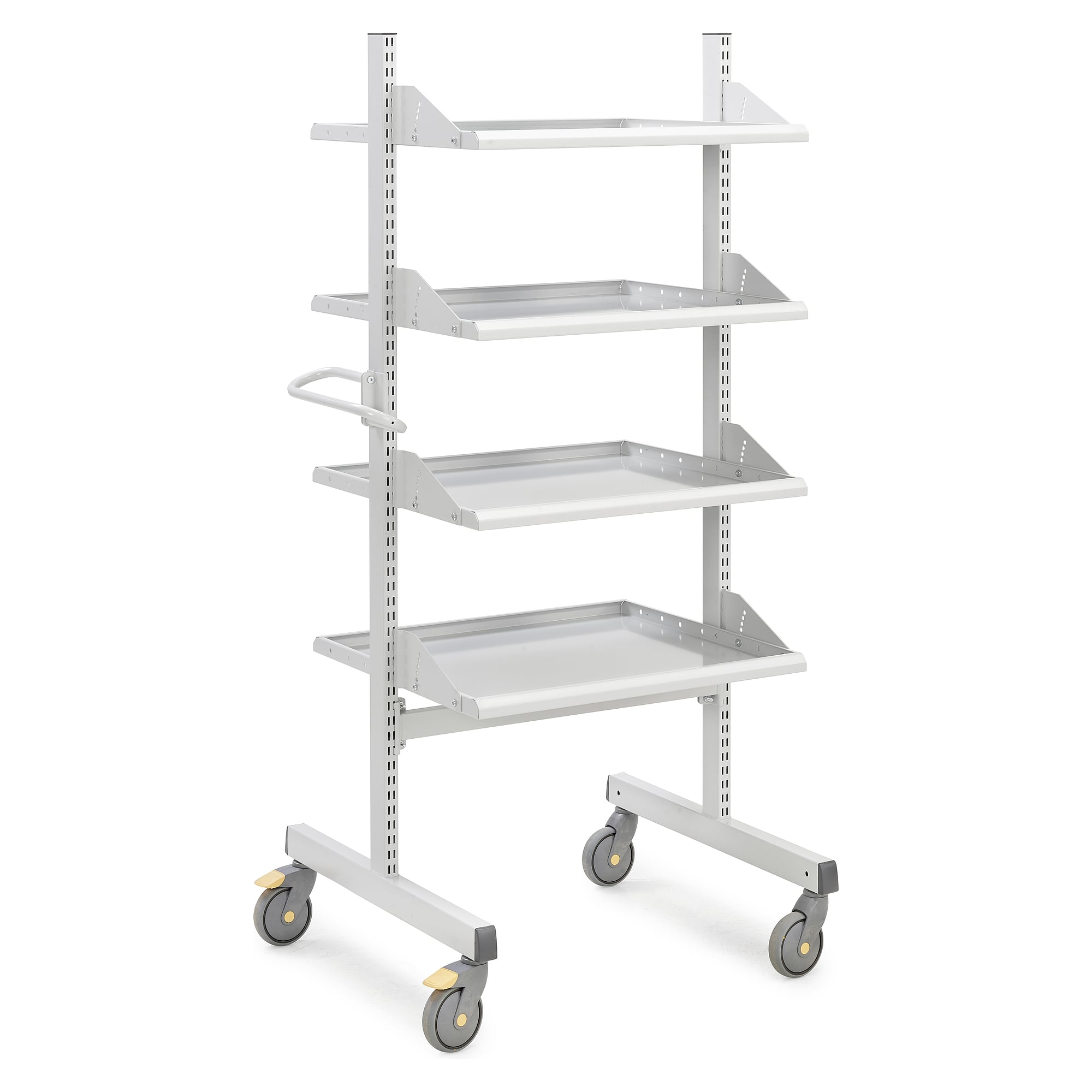 Industrie-Multiwagen M900 hoch, 4 Stahlböden, ESD, 943 x 760 x 1790 mm - Treston TMTH9-001-49