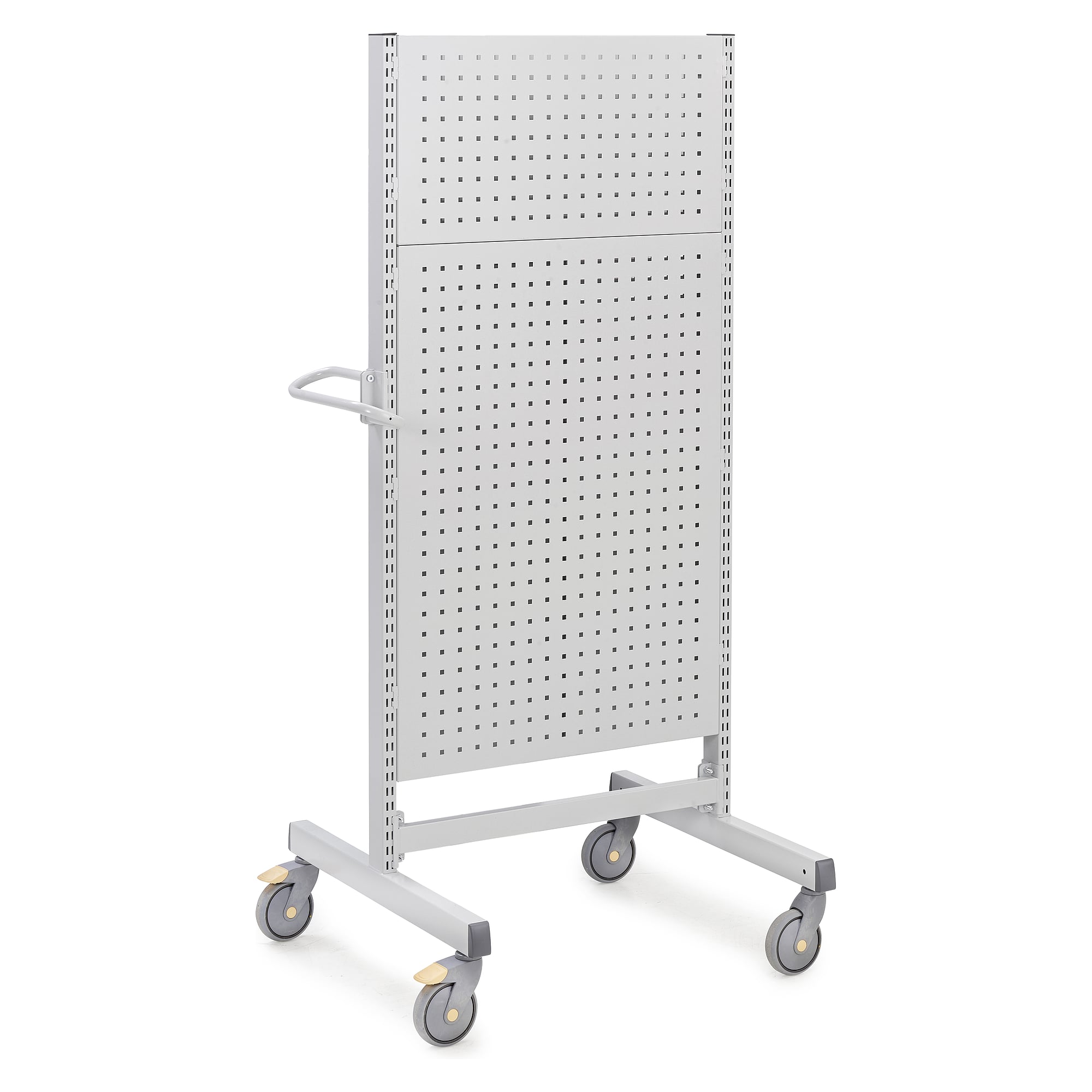 Industrial multi trolley M750 high with grey perforated panels, 790 x 760 x 1790 mm, 300 kg - Treston TMTH7-005-41