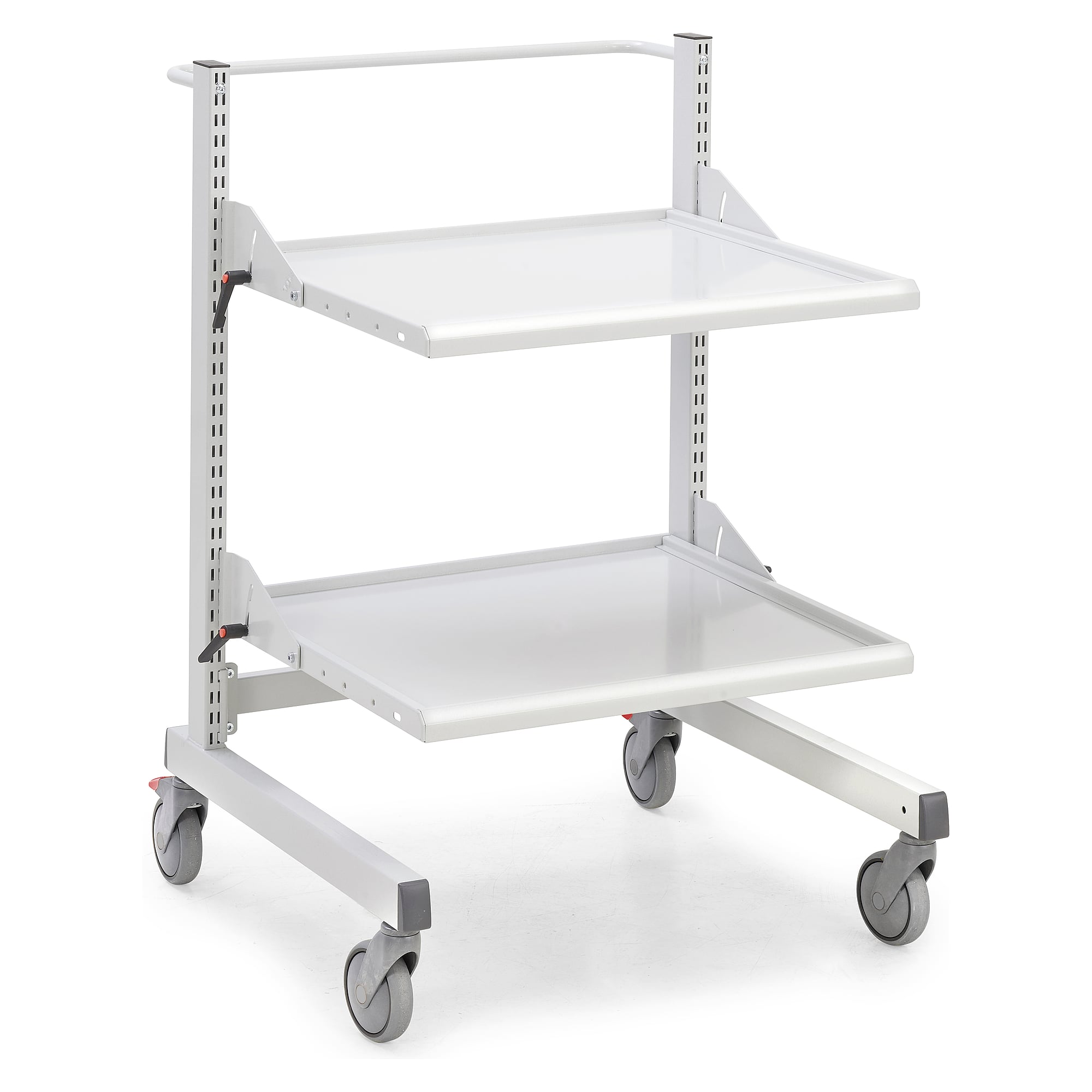 Industrial Multi Trolley M500 Low, 2 Steel Shelves with stepless tilting, 540 x 760 mm - Treston TMTL5-002-41