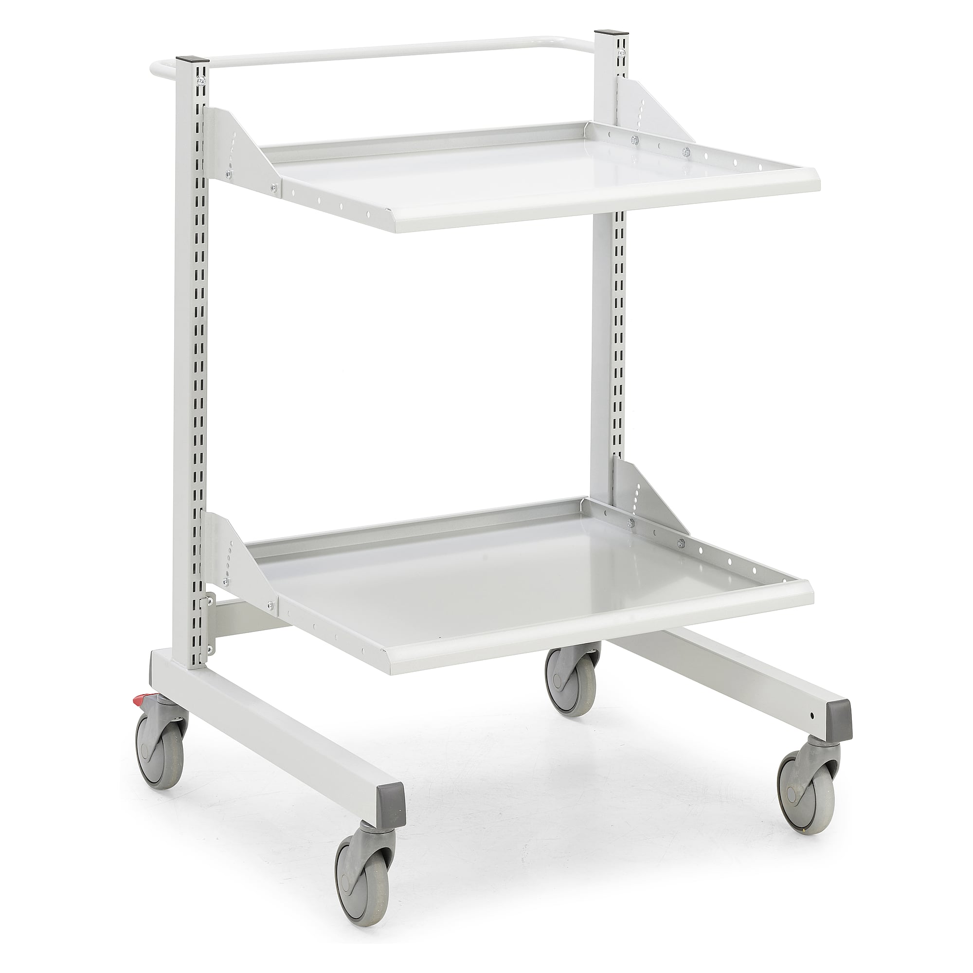 Industrial Multi Trolley M750 Low, 2 Steel Shelves with 5-step tilting, 790 x 760 mm - Treston TMTL7-001-41