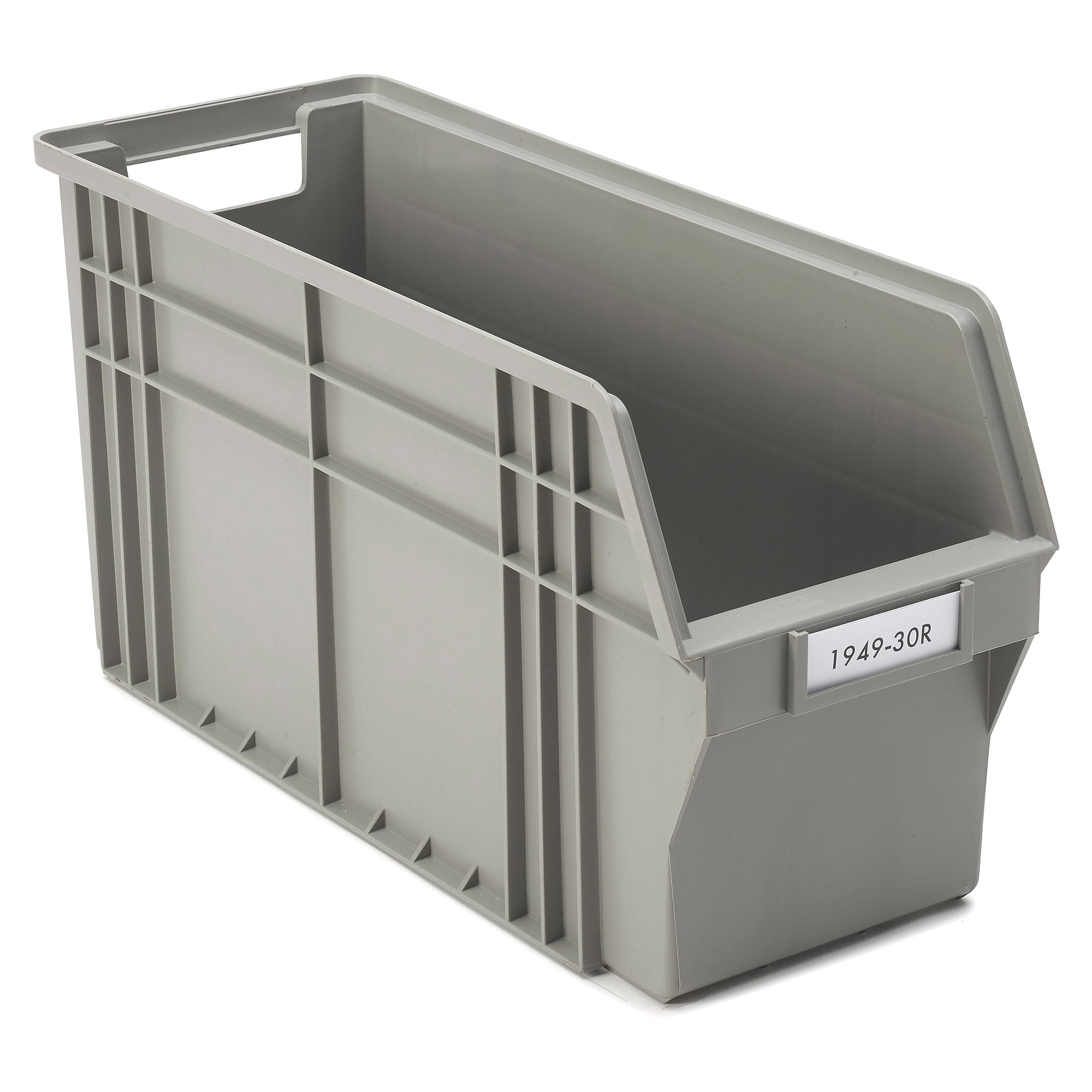Bac de stockage ReBOX 185x490x250 mm, 12,1 l, PP recyclé, gris - Treston 1949-30R