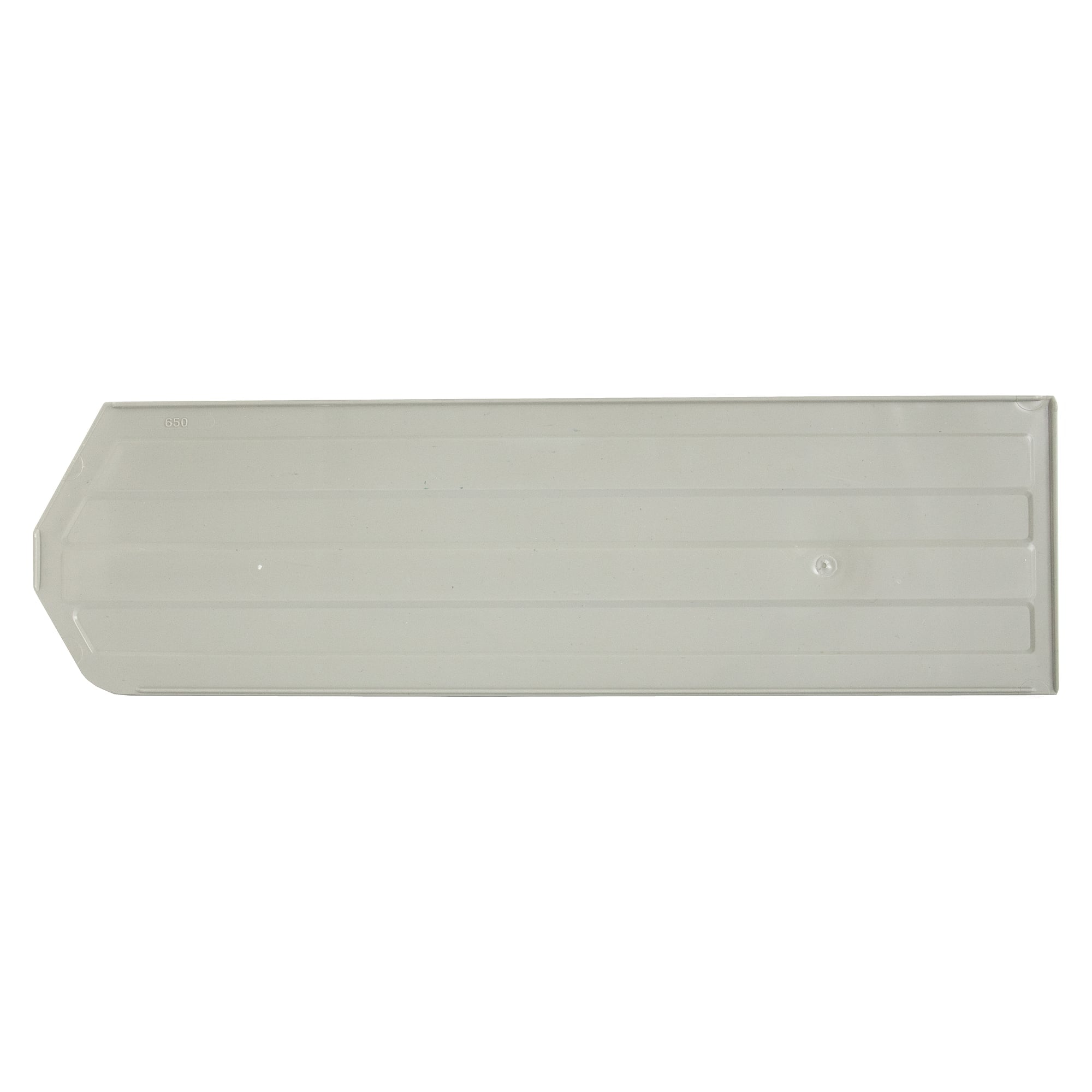 ReBOX length divider for stacking bin 6523-30R, recycled PP, grey RAL 7023 - Treston 650-30R