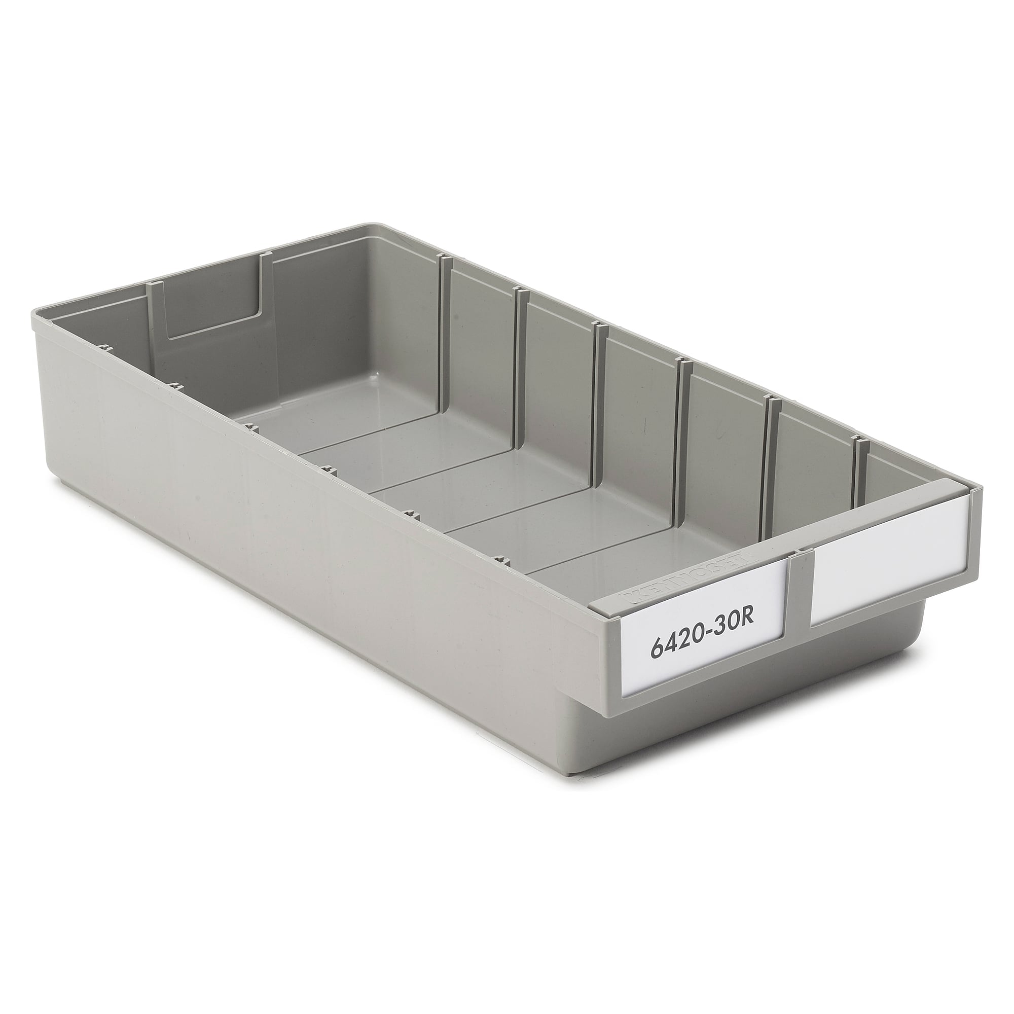 Tiroir ReBOX 186x400x80 mm gris, 4,7 l, PP recyclé - Treston 6420-30R