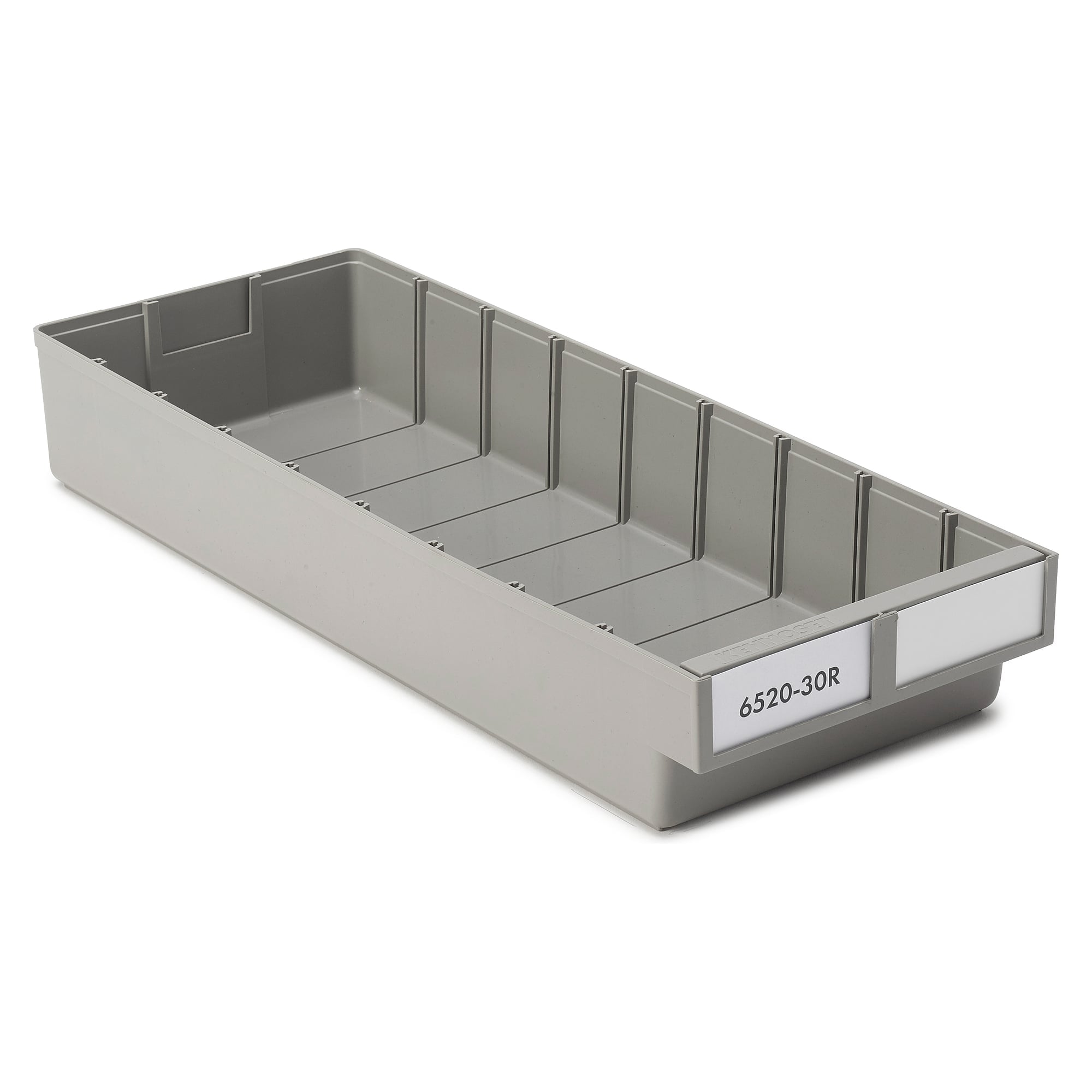 ReBOX Schublade 186x500x80 mm, 6 l, recyceltes PP, grau - Treston 6520-30R