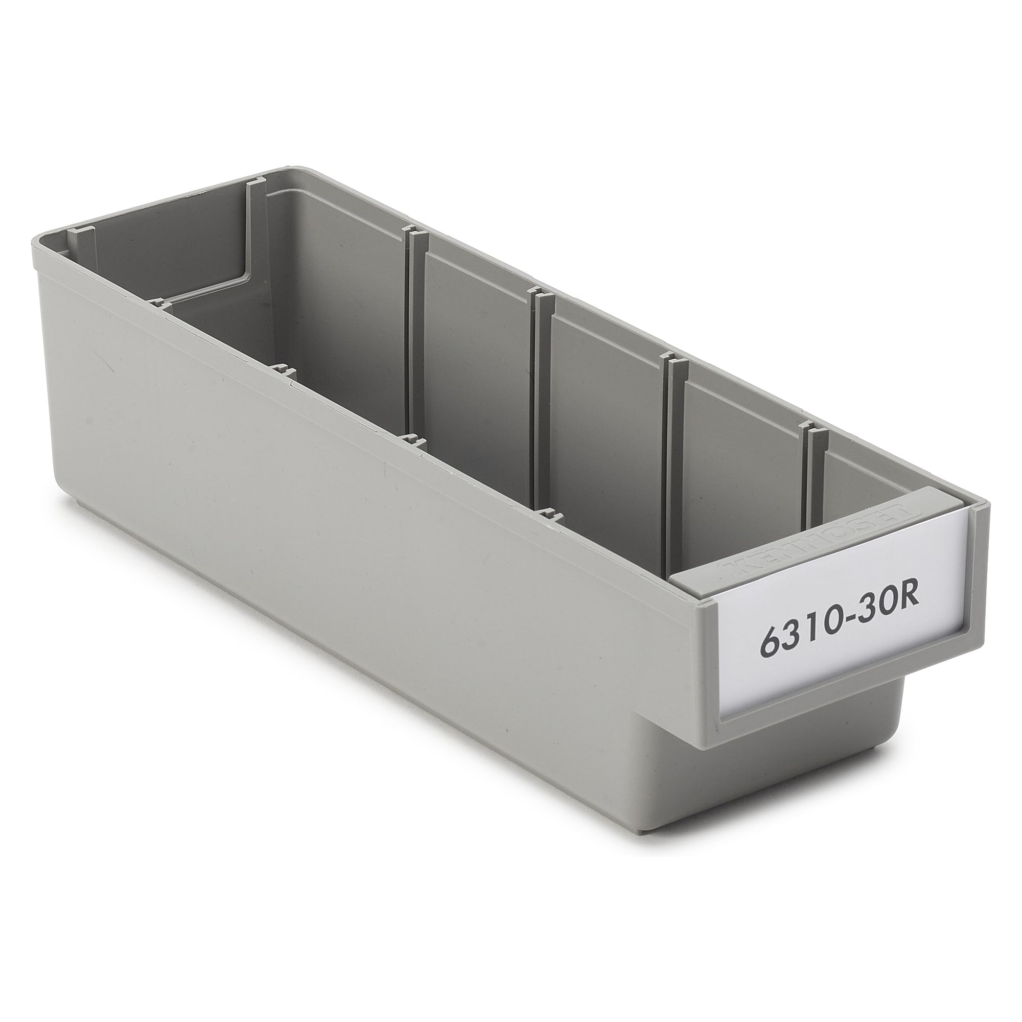 ReBOX-Schublade 94x300x80 mm grau, 1,5 l, recyceltes PP - Treston 6310-30R