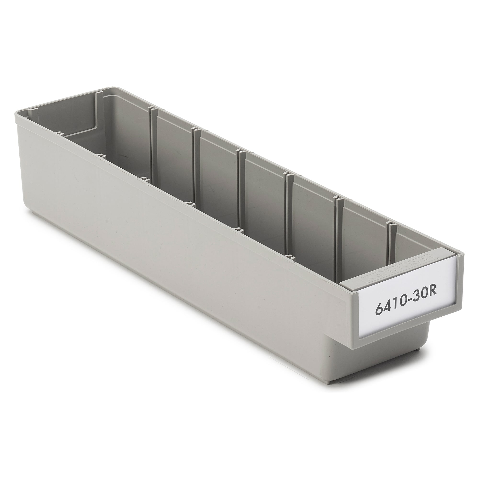 ReBOX-Schublade 94x400x80 mm grau, 2,1 l, recyceltes PP - Treston 6410-30R