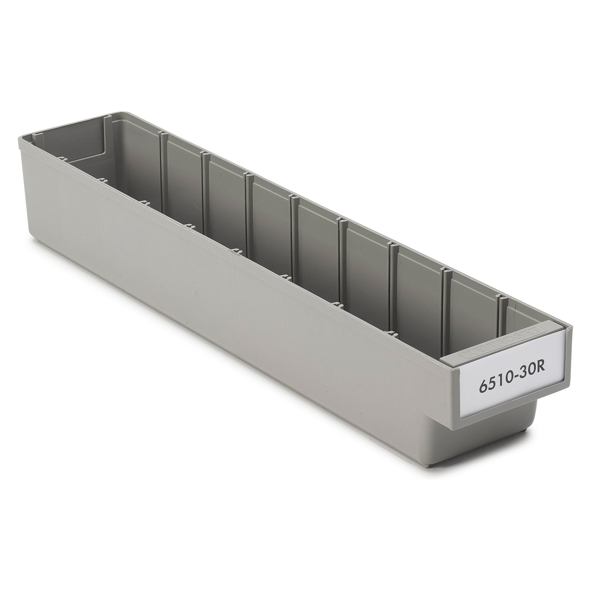 Tiroir ReBOX 94x500x80 mm, 2,7 l, PP recyclé, gris - Treston 6510-30R
