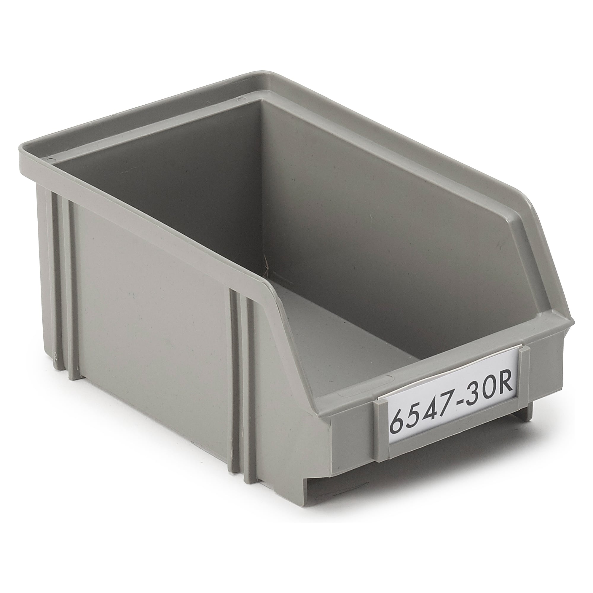 ReBOX Sichtlagerkasten 103x160x73 mm, 0,7 l, recyceltes PP, grau - Treston 6547-30R
