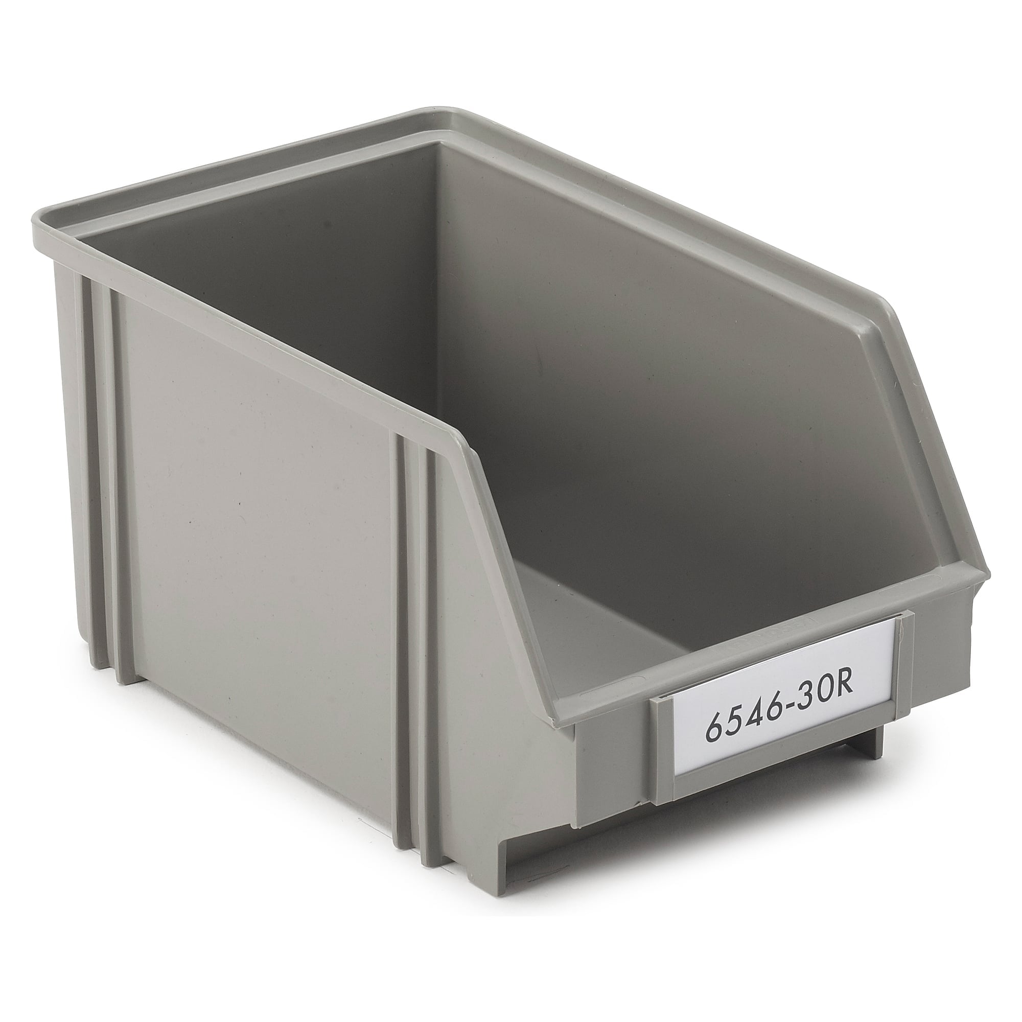 ReBOX stacking bin 146x250x128 mm, 2.7 l, recycled PP, grey - Treston 6546-30R