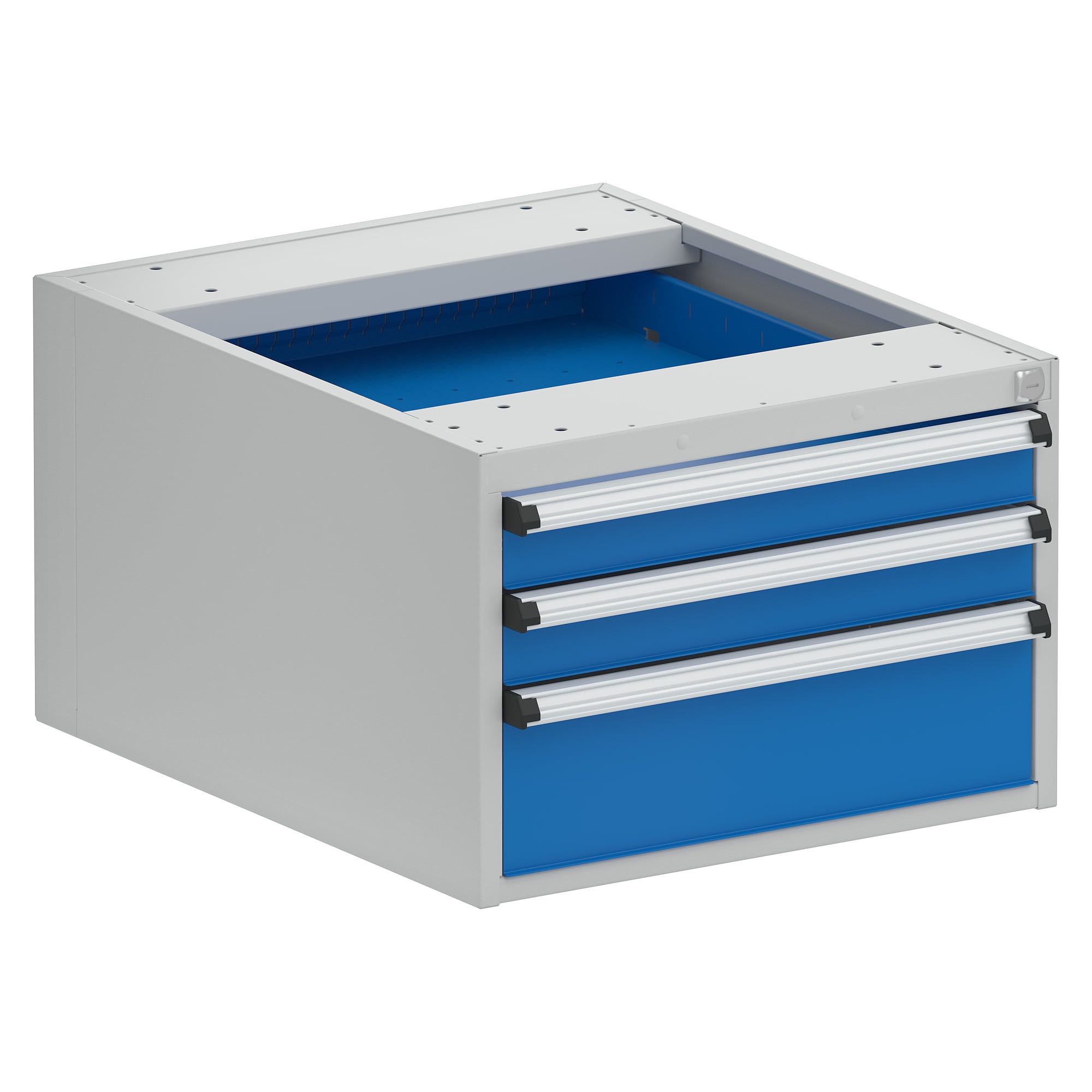 Under-bench drawer unit 53/36-4, 3 drawers 75/150 mm, 530 x 640 mm - Treston 5336004-07