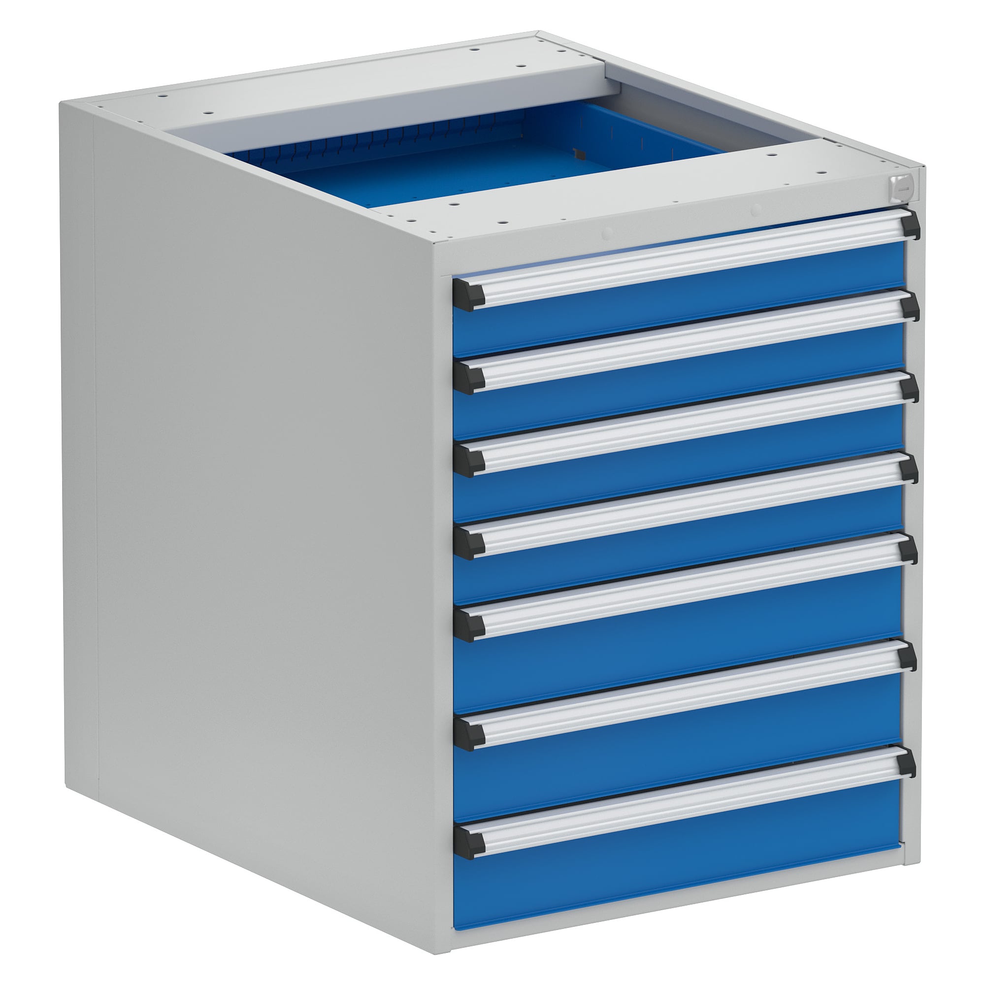 Unterbau-Schubladenblock 53/66-4, 7 Schubladen 75/100 mm, 530 x 640 mm - Treston 5366104-07