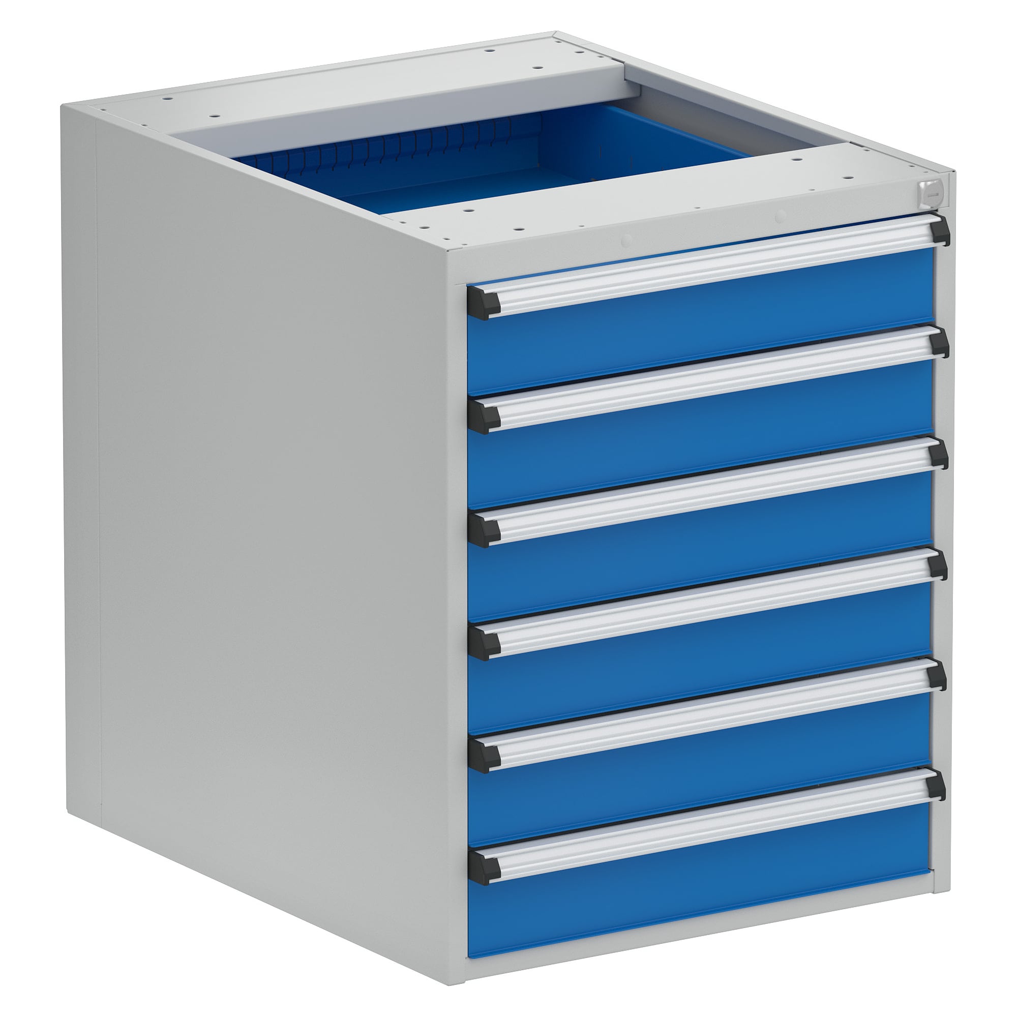 Unterbau-Schubladenblock 53/66-8, 6 Schubladen (6x100 mm) - Treston 5366108-07