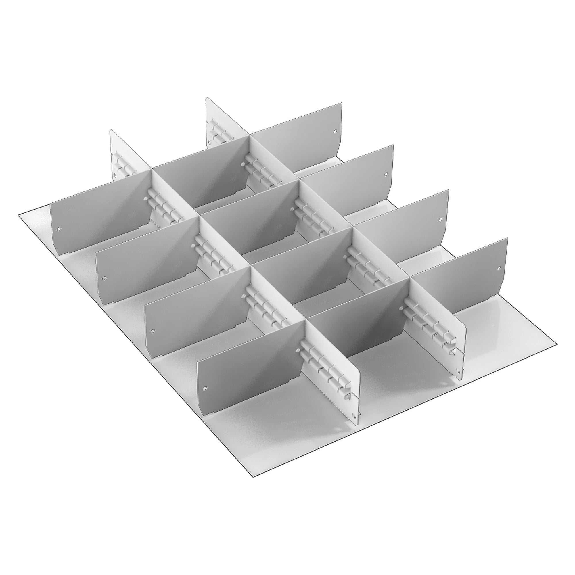 Jeu de séparateurs 4 pour tiroir 45/100, 2x longitudinal, 12x transversal 125, ESD - Treston 872994-49