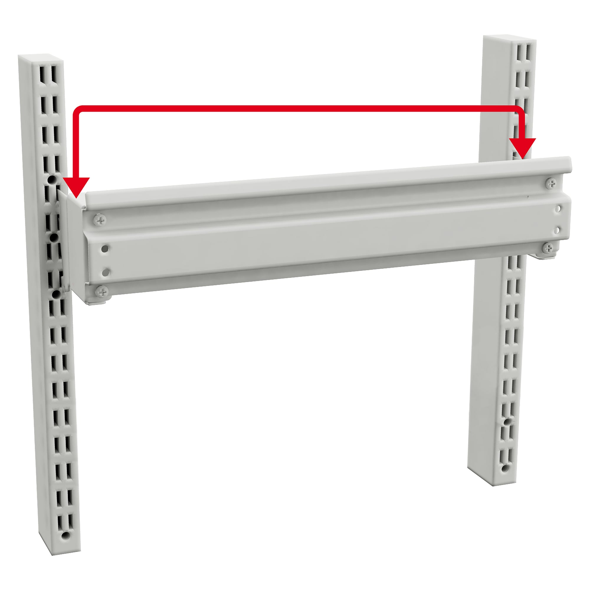 Extension bracket pair ESD for bin rail, 60 mm - Treston 860919-49