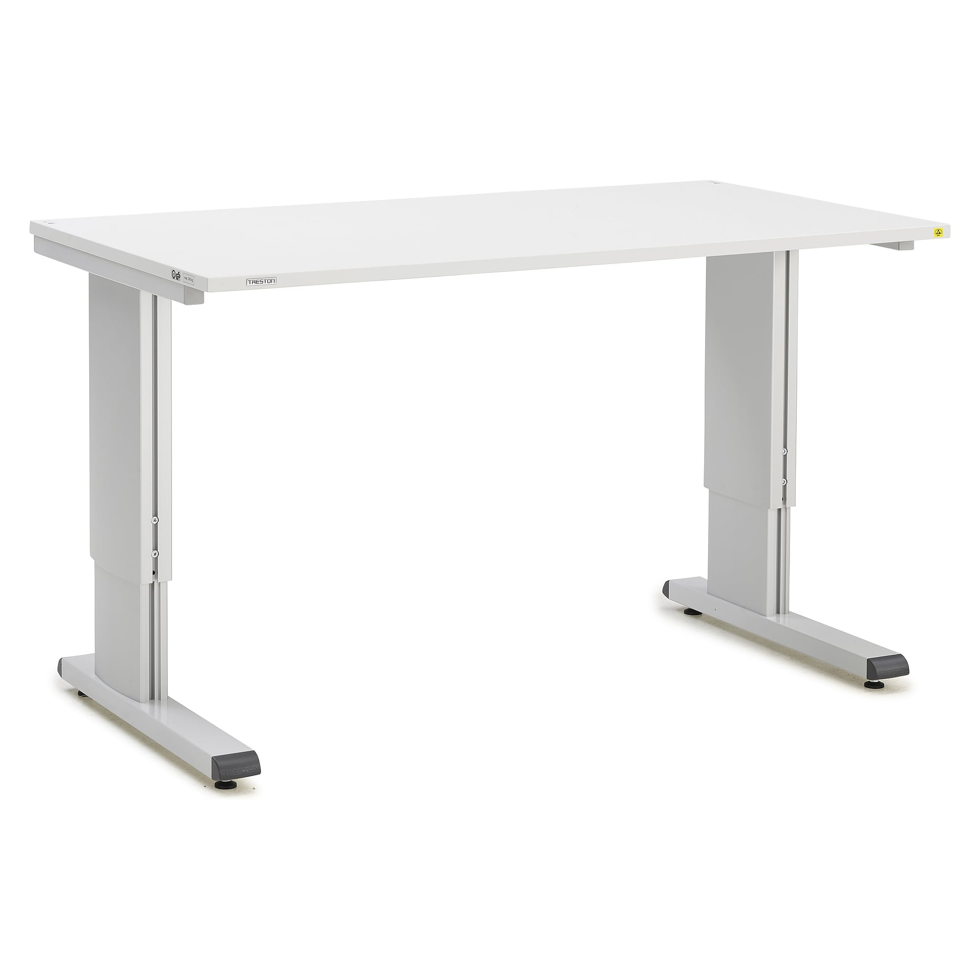Höhenverstellbarer ESD-Arbeitstisch, manuell, 1500x800 mm - Treston WB815 ESD