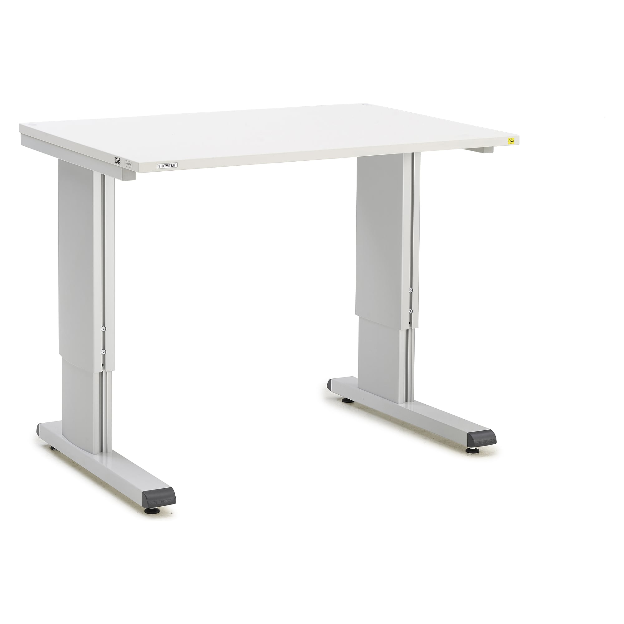 Höhenverstellbarer ESD-Arbeitstisch, manuell, 1073x800 mm - Treston WB811 ESD