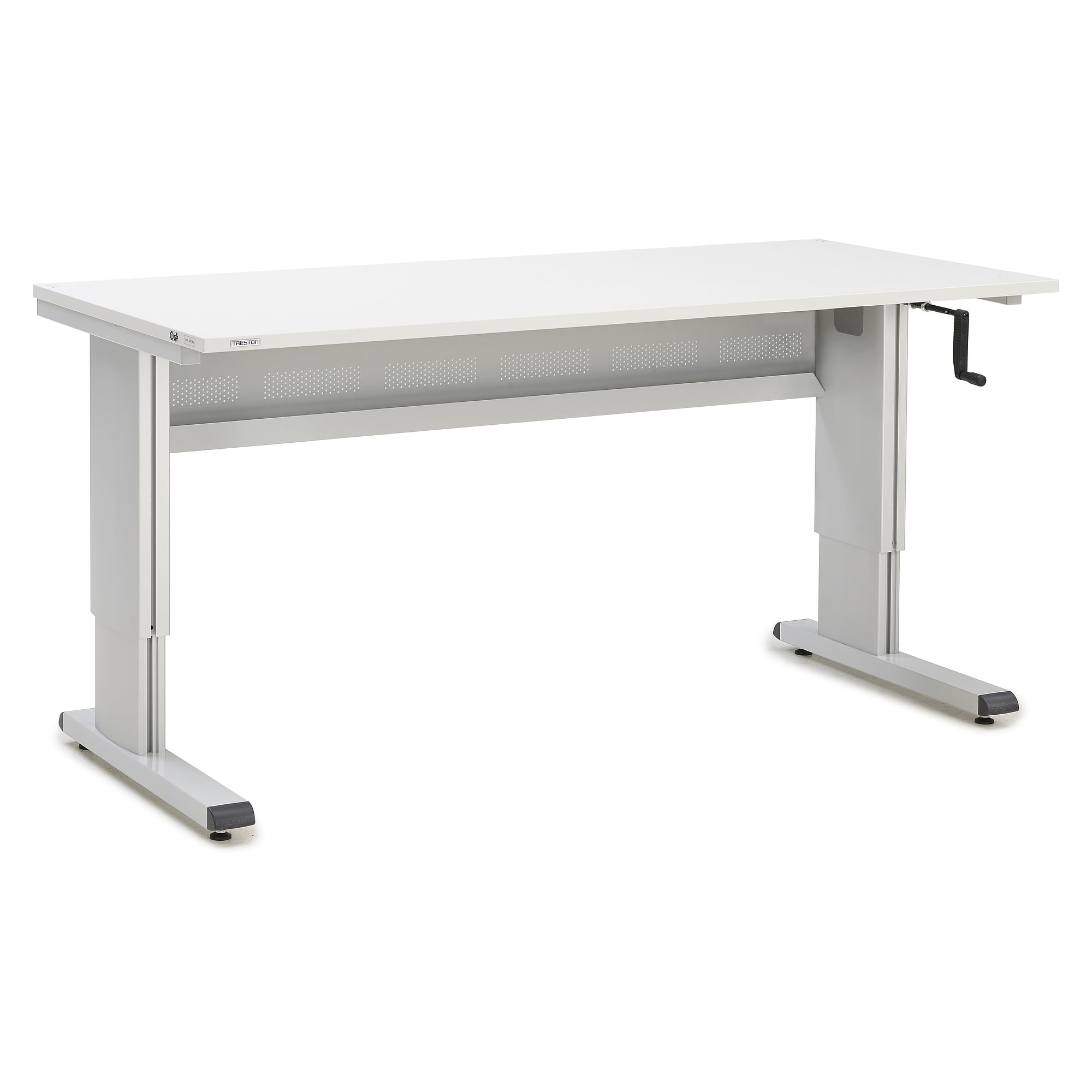 Établi à réglage par manivelle avec goulotte à câbles, 1800x800 mm - Treston WB818 C