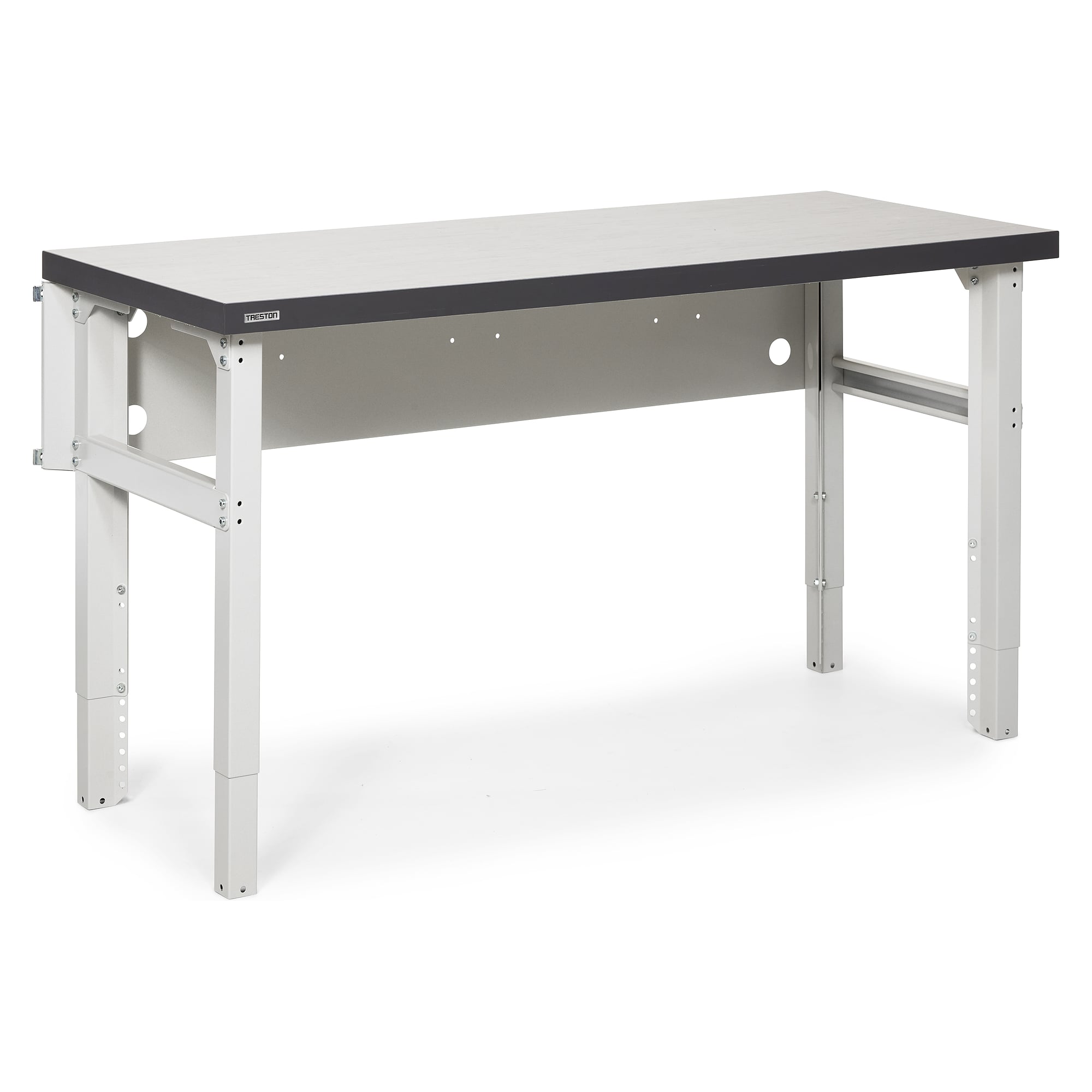 Werkstatt-Werkbank mit Vinylauflage, 1500x630 mm, höhenverstellbar 695-995 mm - Treston HWB15063V