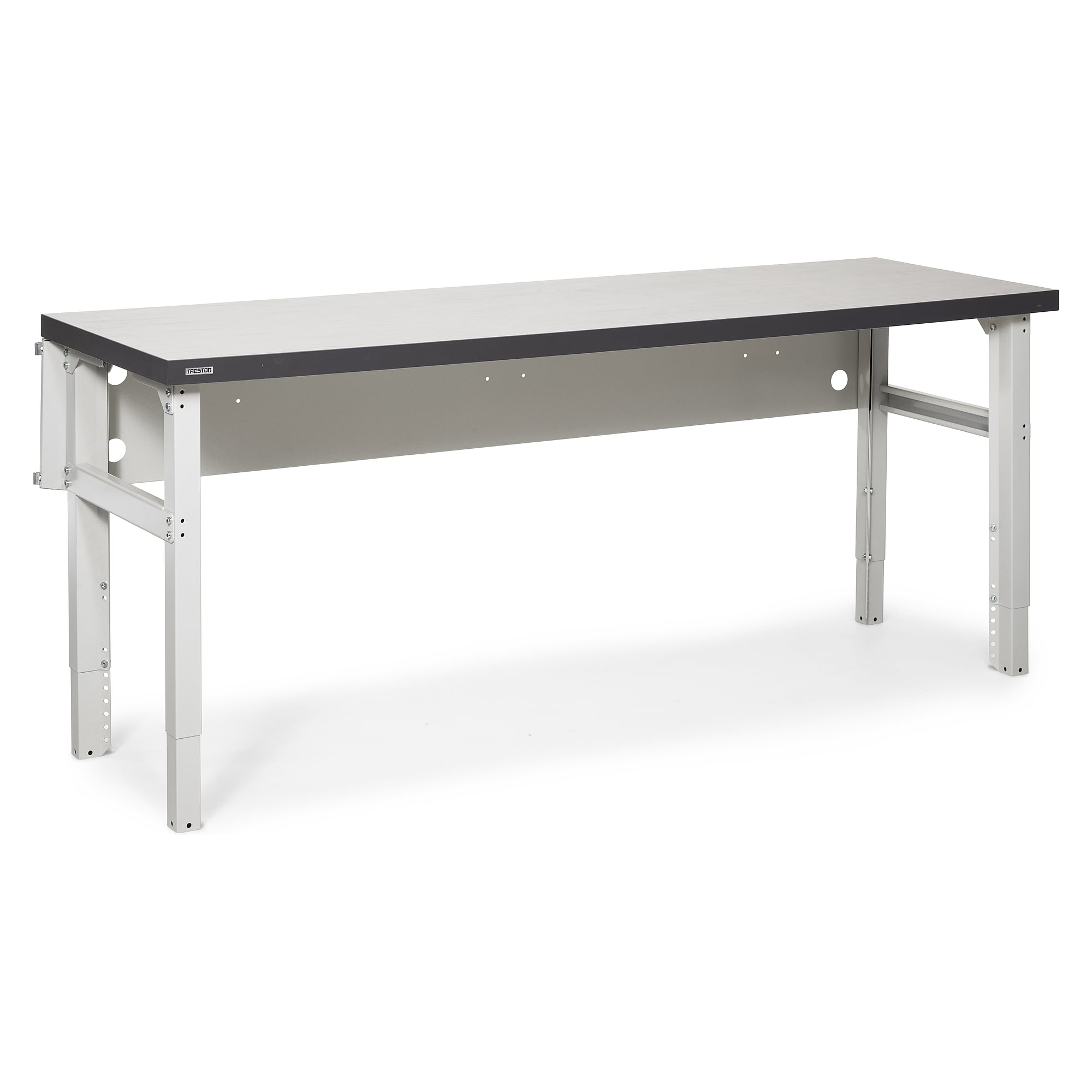 Werkstatt-Werkbank 2000x630 mm mit Vinylauflage, höhenverstellbar 695-995 mm, 450 kg - Treston HWB20063V