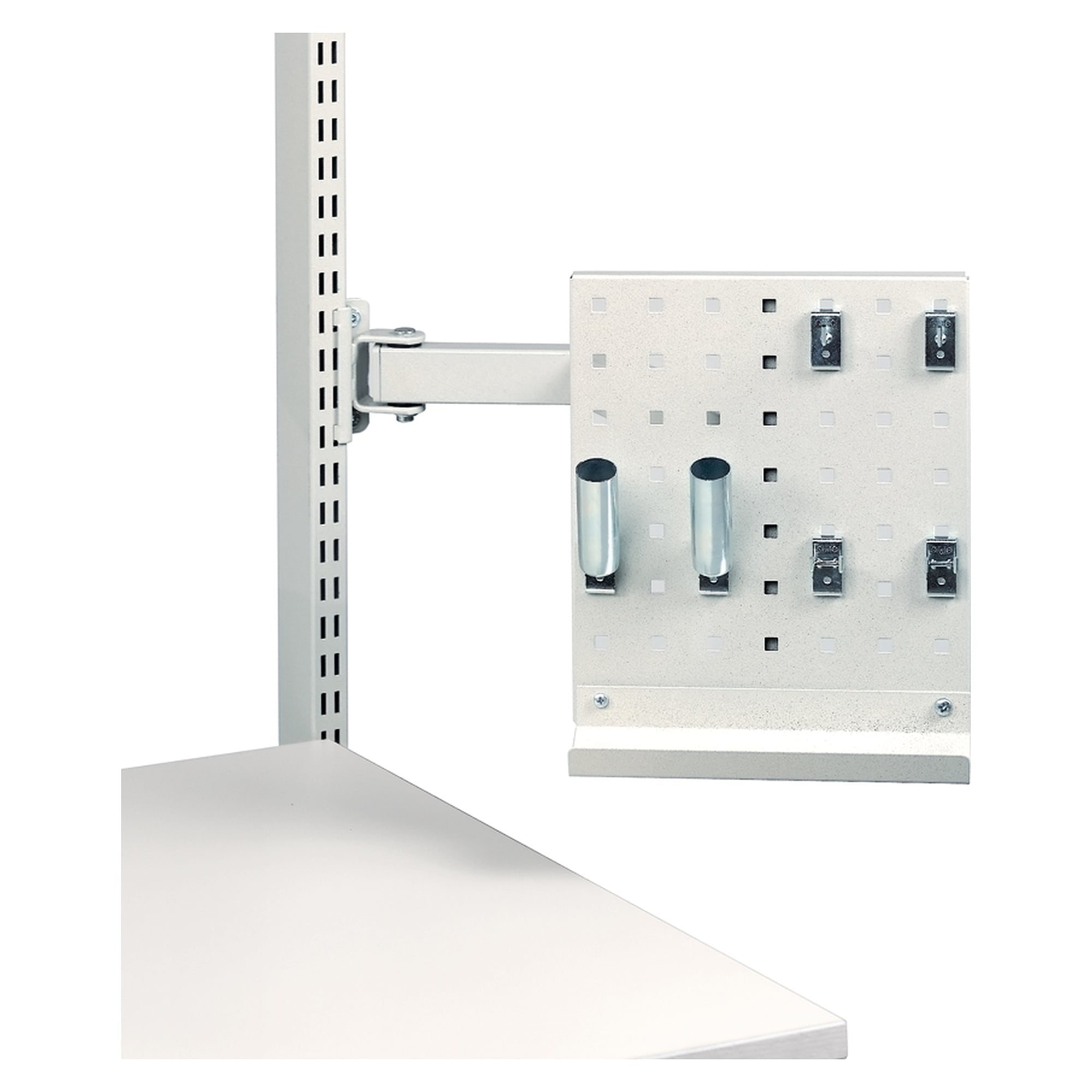 Panneau à outils perforé avec bras à double articulation, l x p 267 x 305 mm, ESD, charge 5 kg - Treston 92849010P
