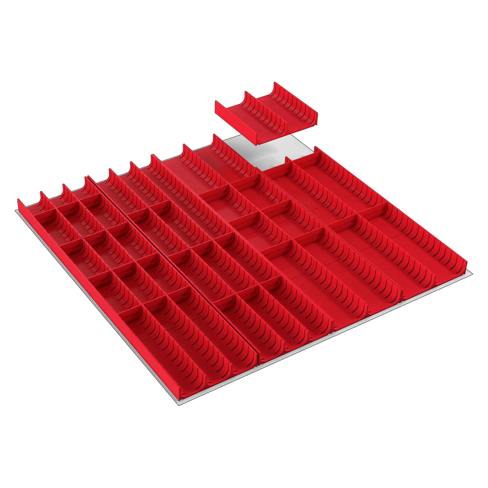 Bacs à outils 45 + 70 mm pour tiroir 70, hauteur 50 + 75 mm - Treston 837938-00