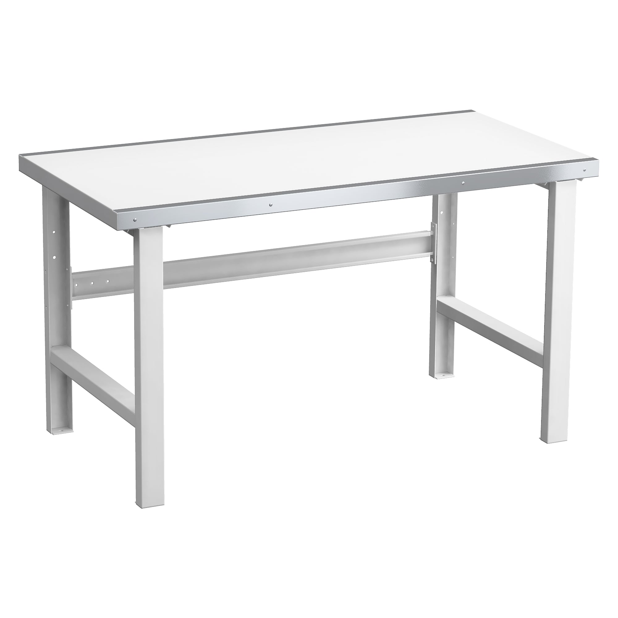 Heavy-duty workshop bench 1500x750 mm, vinyl top with steel edges, fixed height 850 mm, 750 kg - Treston C13041615