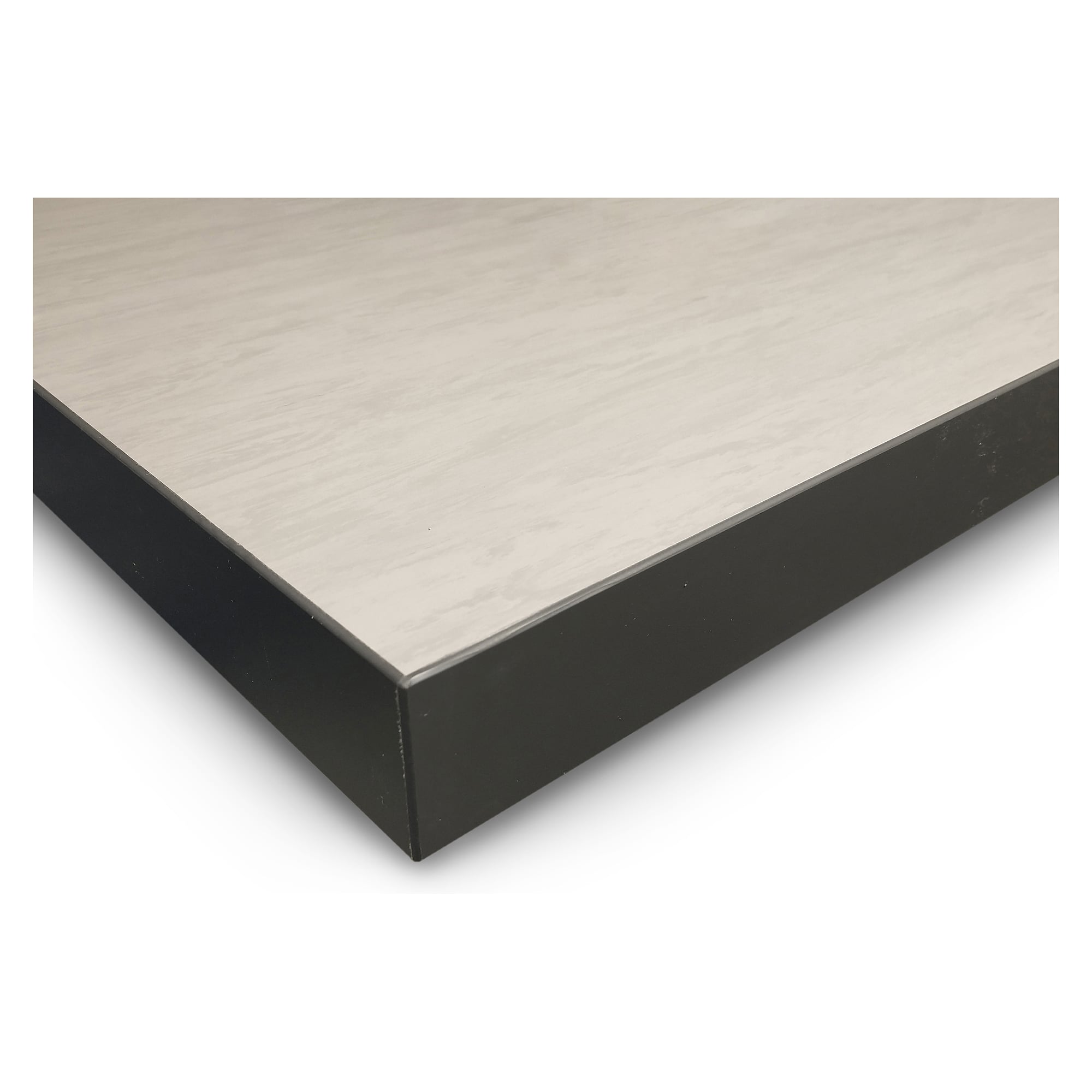 Workshop-Tischplatte PVC mit Kunststoffkanten, grau, 1500x750x50 mm - Treston 836726-79