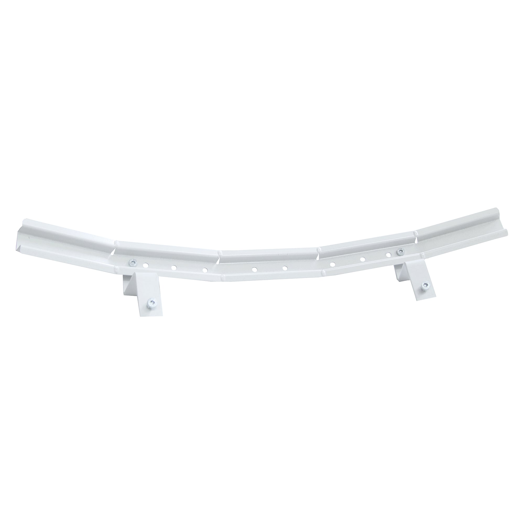 Rallonge de rail incurvé 770x54 mm avec bras, gris clair - Treston 860911-41P