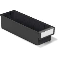 Treston 4015-4ESD. Shelf bin 132x400x100 Black ESD