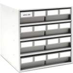 Treston 6084-30R. Kennoset storage bin cabinet 400x400x395 grey