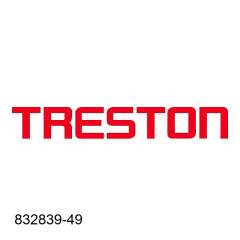 Treston 832839-49. Unterteiler aus Stahl für Industrieschrank/Regalboden 1x400x180 mm