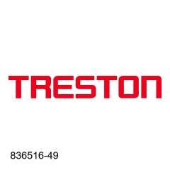 Treston 836516-49. T-Fuß für Trennwand, Höhe 1850 mm
