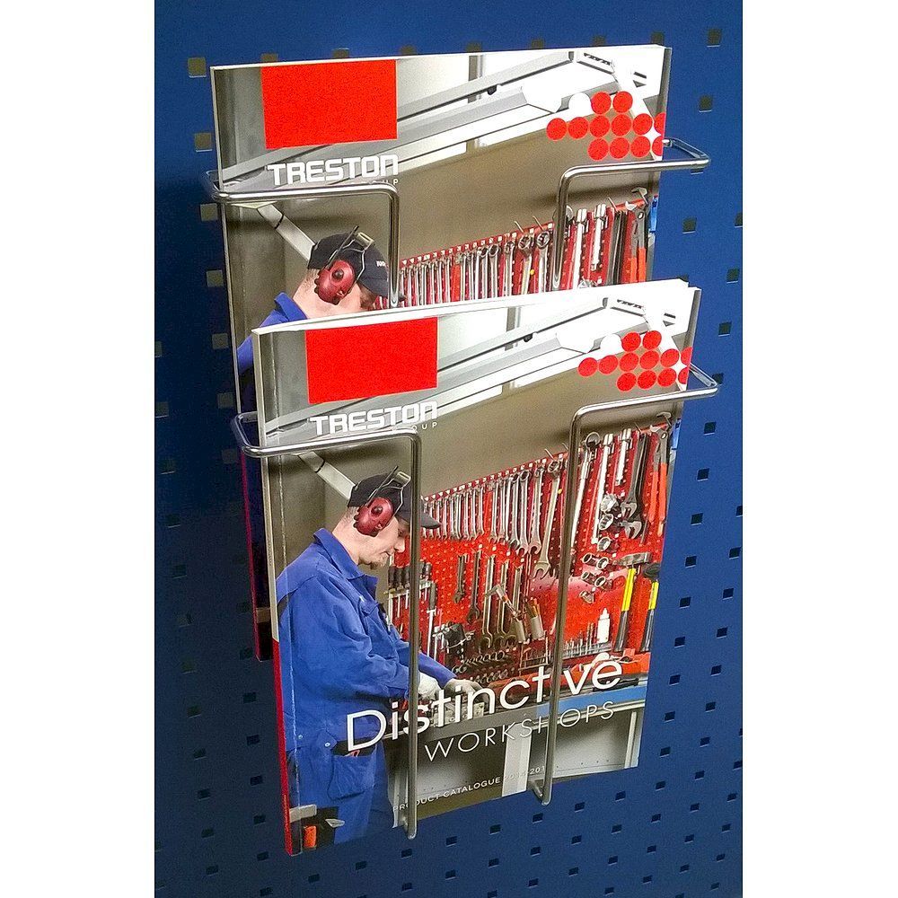 Treston 838380-51. Dokumentenhalter R48 für Lochwand/-platte, 235x200x370 mm, Tragkraft 3 kg, VE = 1 Stück