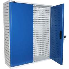 Treston 852629-07. Perforated tool cabinet, blue M750