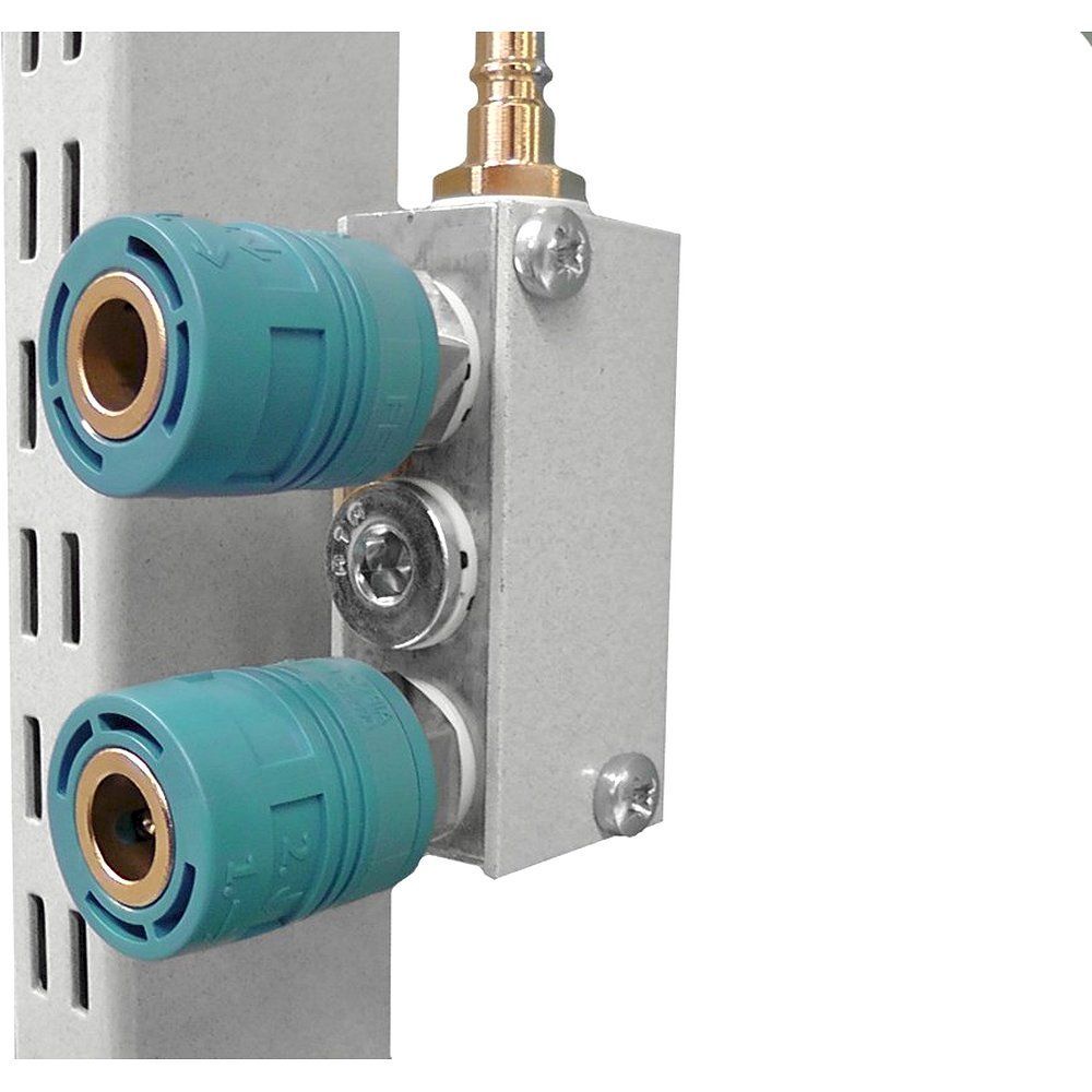 Treston 859861-00. Druckluftverteiler mit 1 Ein-/2 Ausgängen 3/8 Zoll