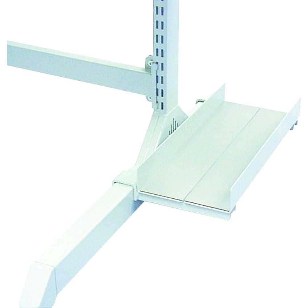 Treston 860553-49. CPU-Halter für Rasterrohr/TP-Tisch, 180-225x450x50 mm, RAL 7035 grau, ESD