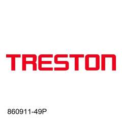 Treston 860911-49P. Extension for curved bin rail ESD 770x54 with arm